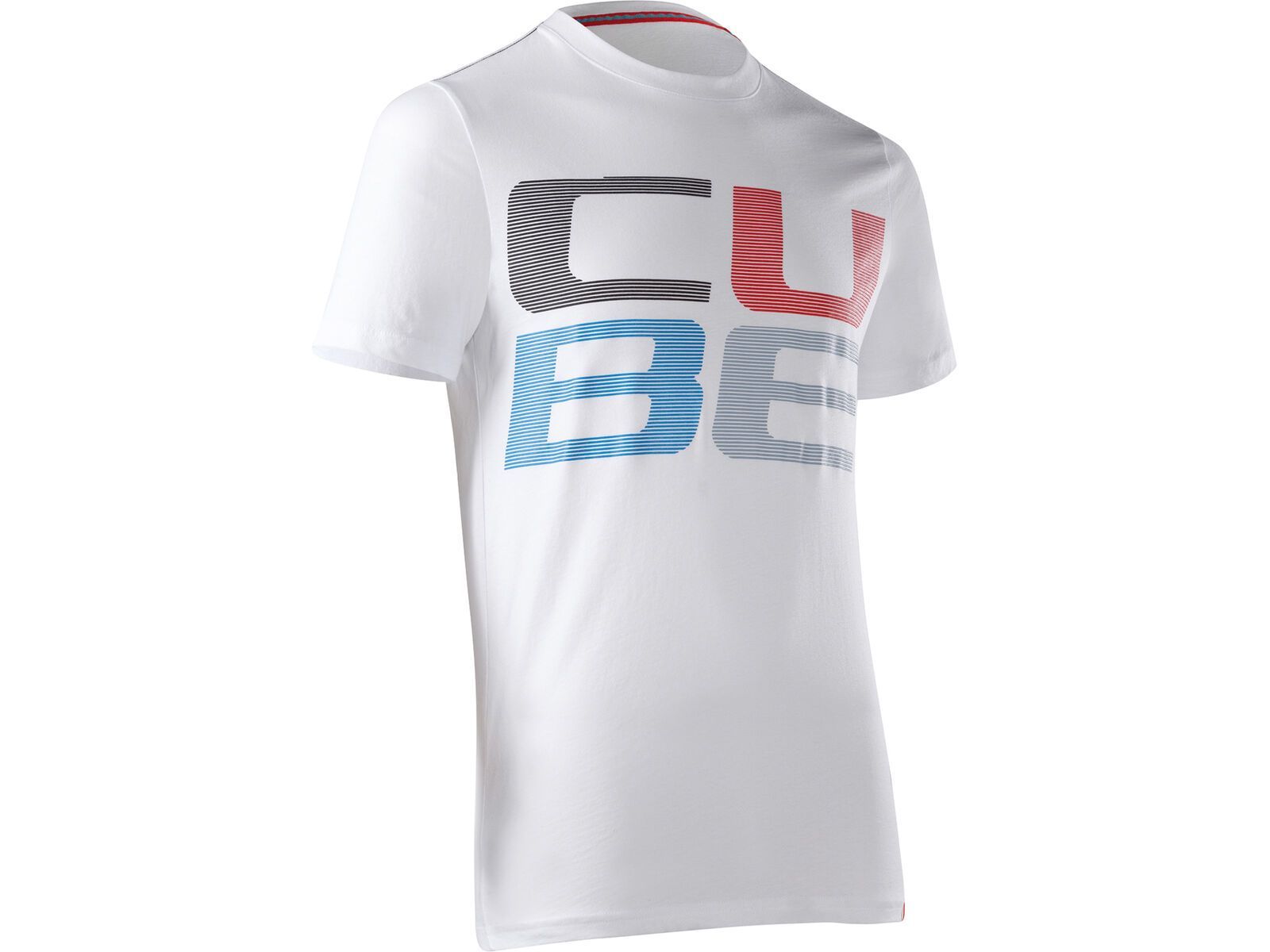 Cube T-Shirt Cube Striped Letters, white | Bild 1