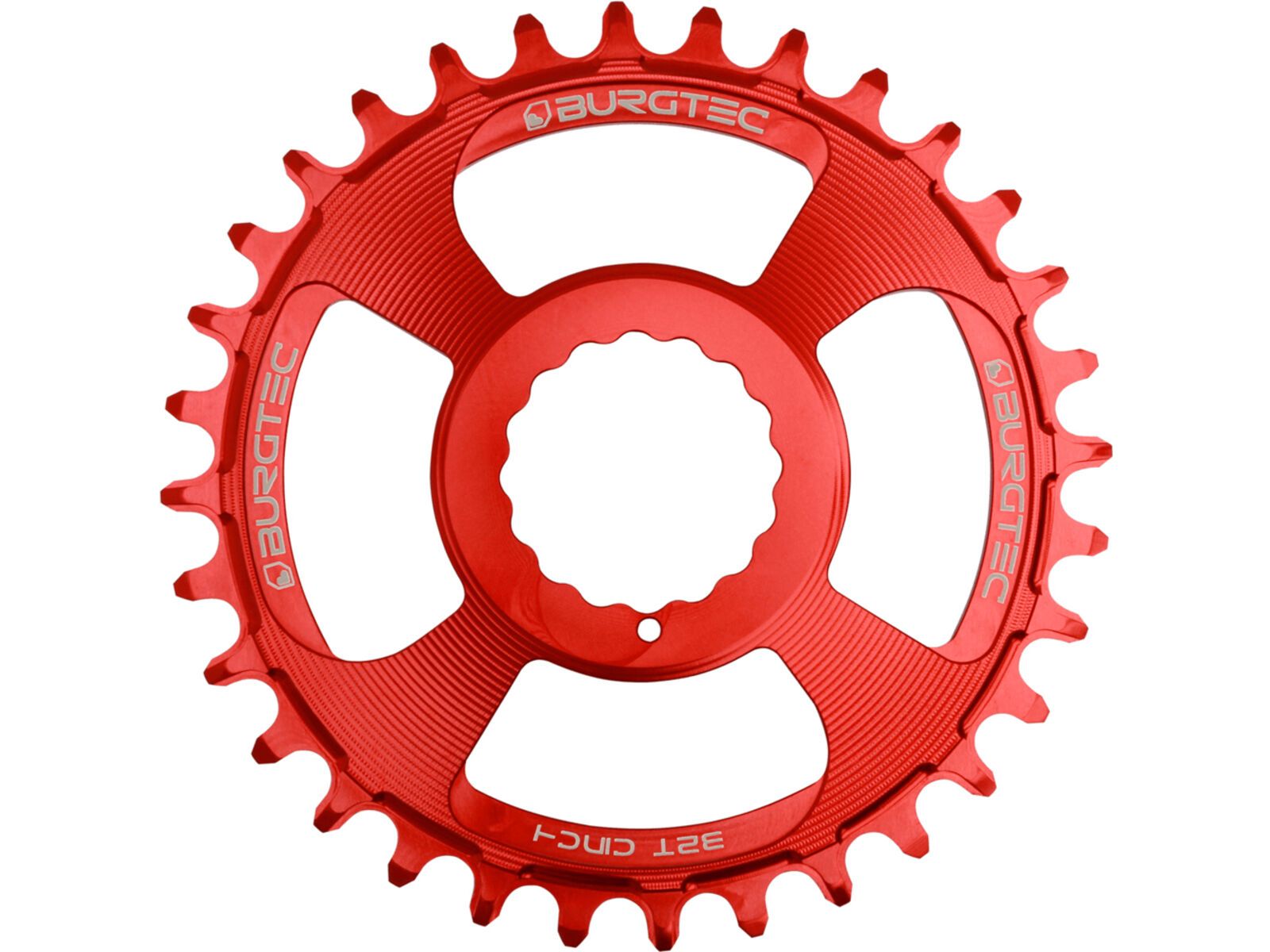 Burgtec Cinch Thick Thin Chainring, race red | Bild 1