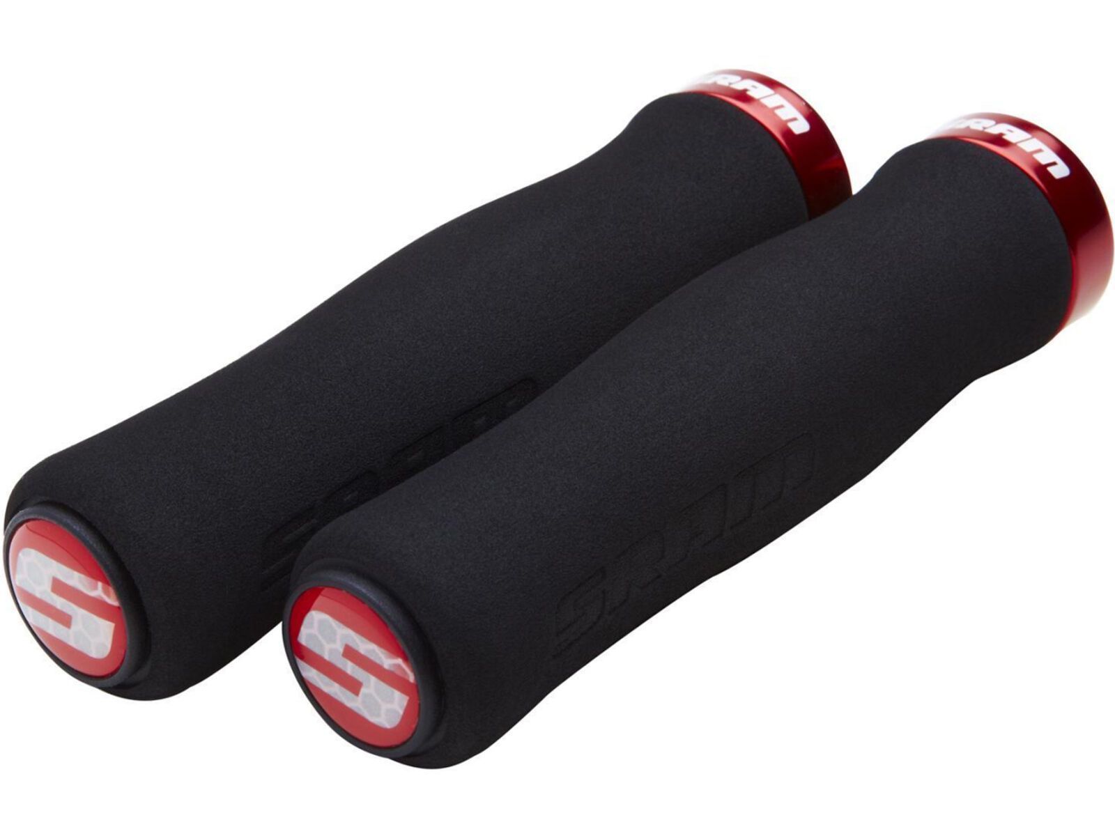 SRAM Locking Grips Contour Foam, black/red clamp | Bild 1