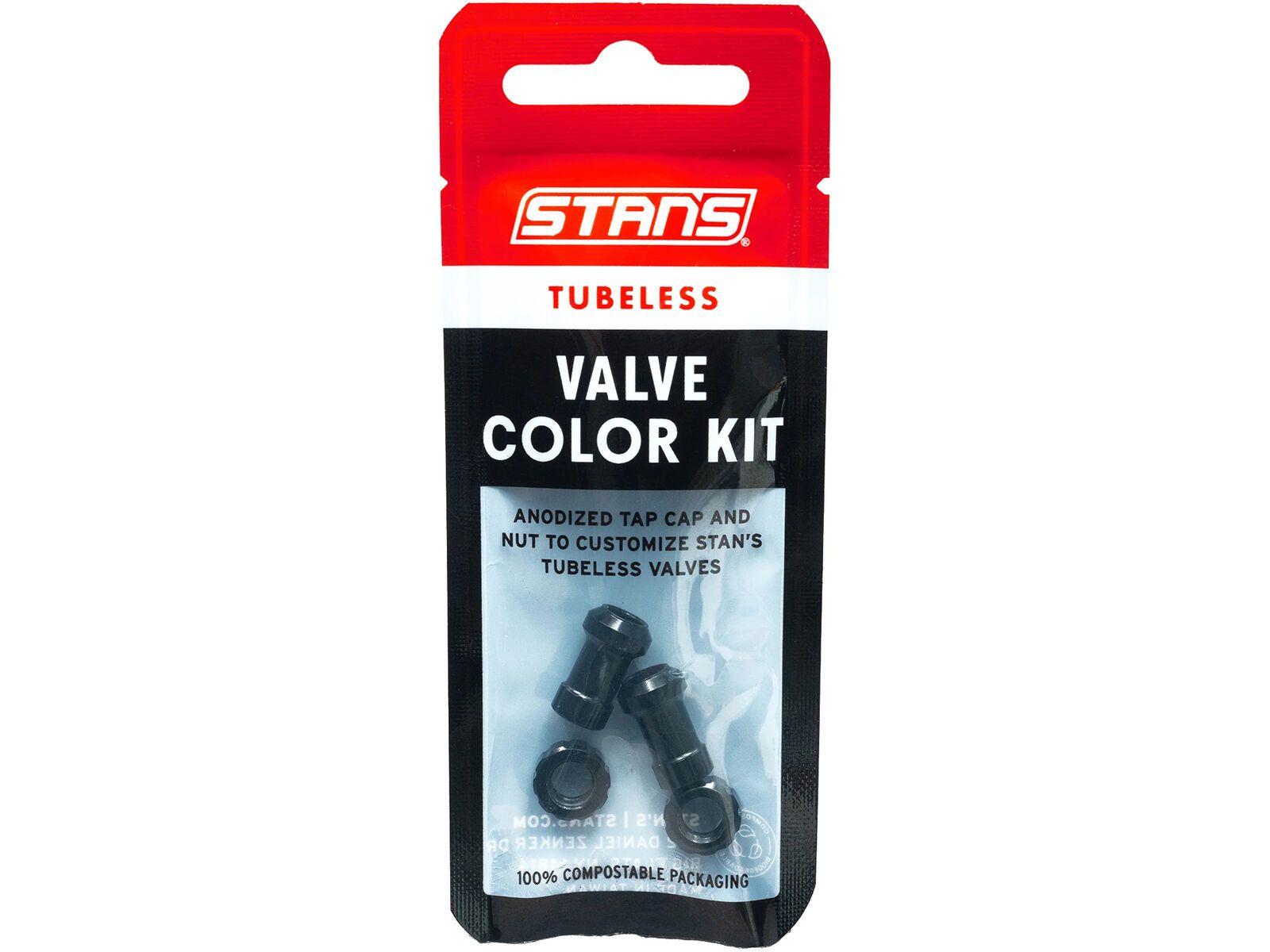 Stan's NoTubes Tubeless Valve Color Kit, black | Bild 3