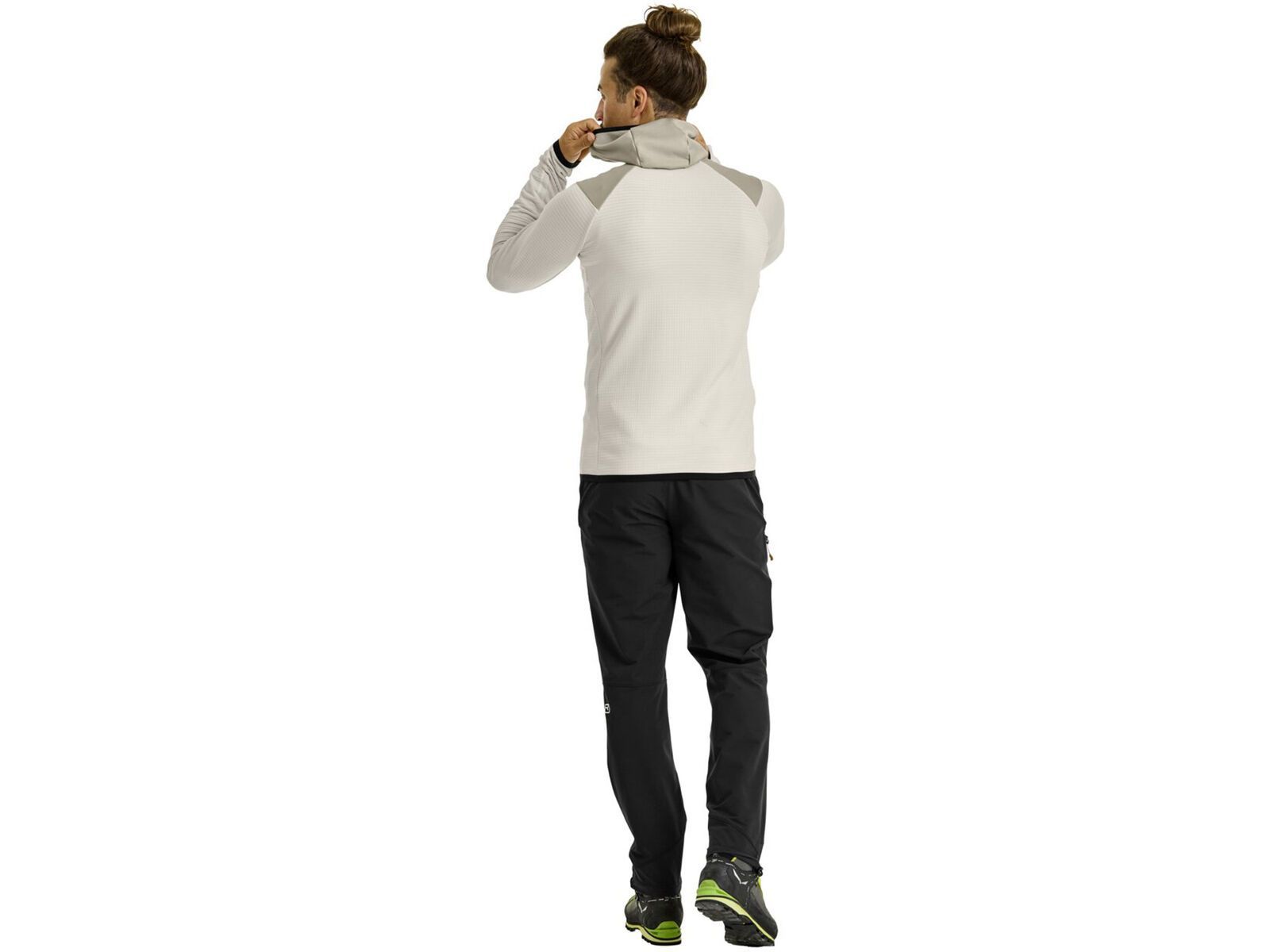 Ortovox Merino Fleece Grid Hoody M, white chalk | Bild 4
