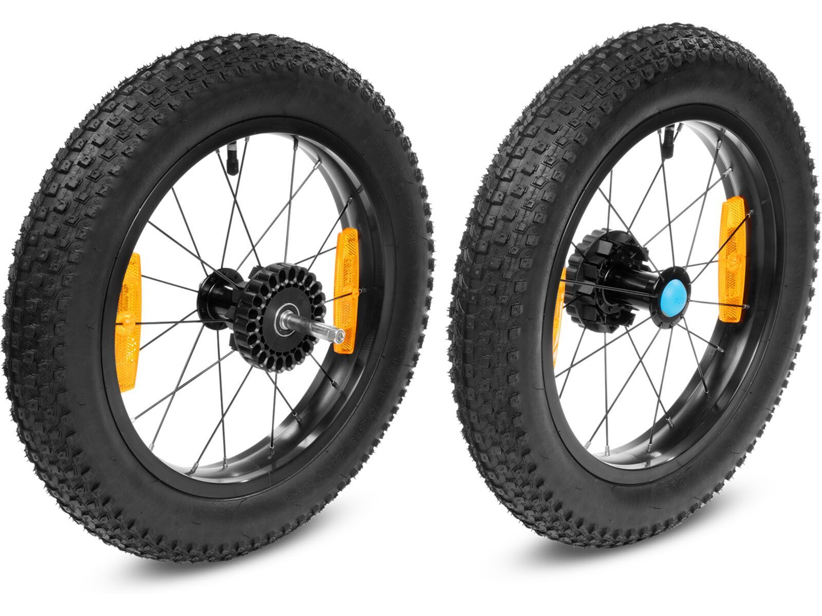 Cube Fat Wheels hinten für Kinder Fahrradanhänger Double, black | Bild 1