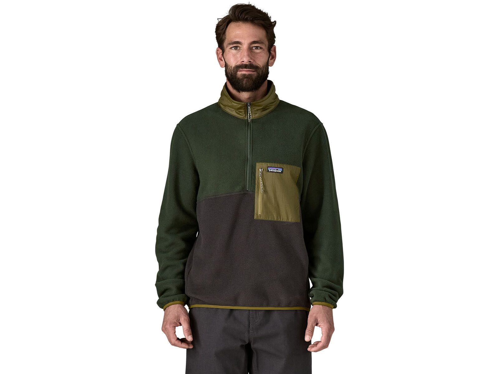 Patagonia Men's Microdini 1/2-Zip Fleece Pullover, black | Bild 2