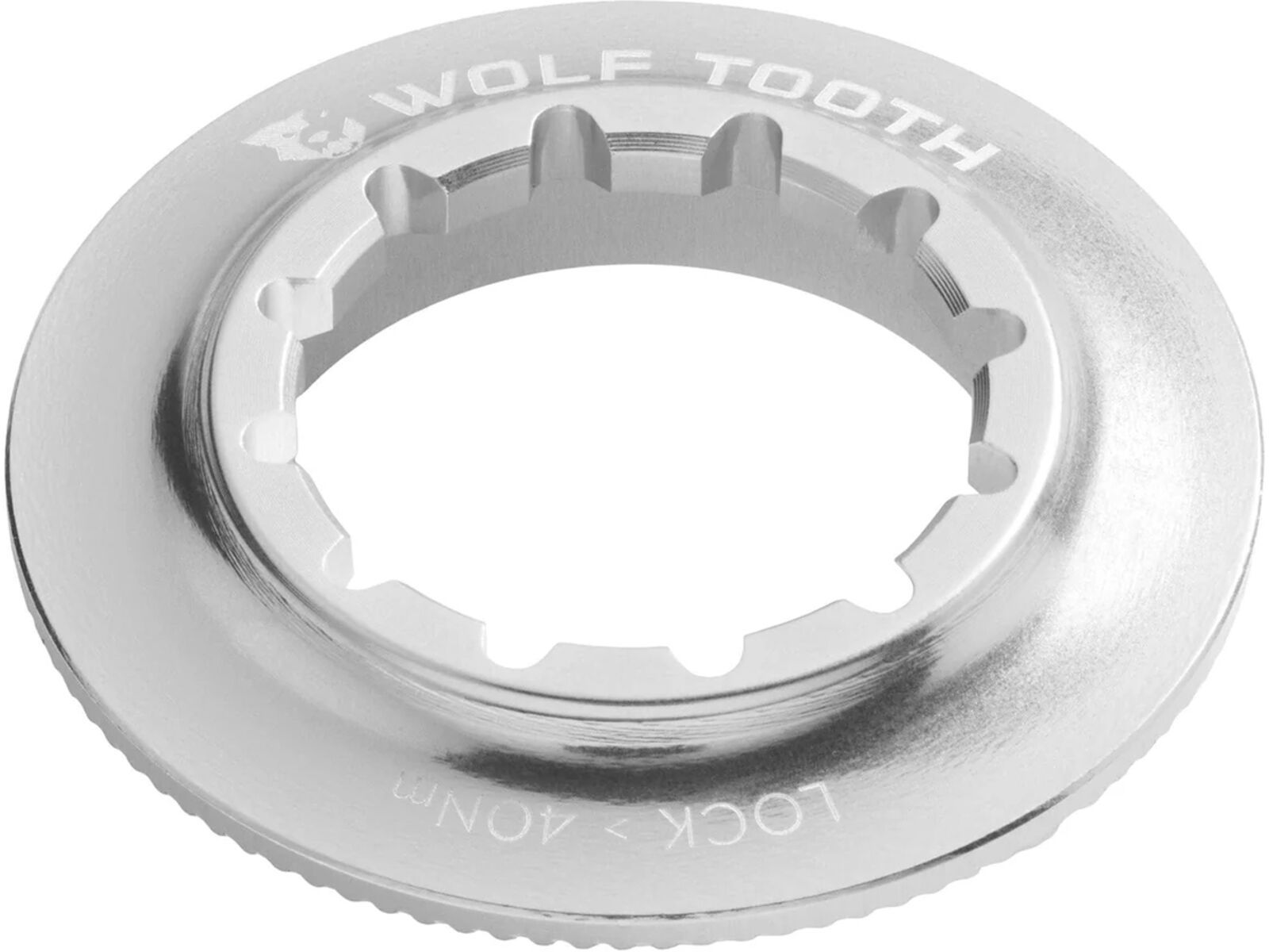 Wolf Tooth Centerlock Rotor Lockring - Innenverzahnung, raw silver | Bild 1