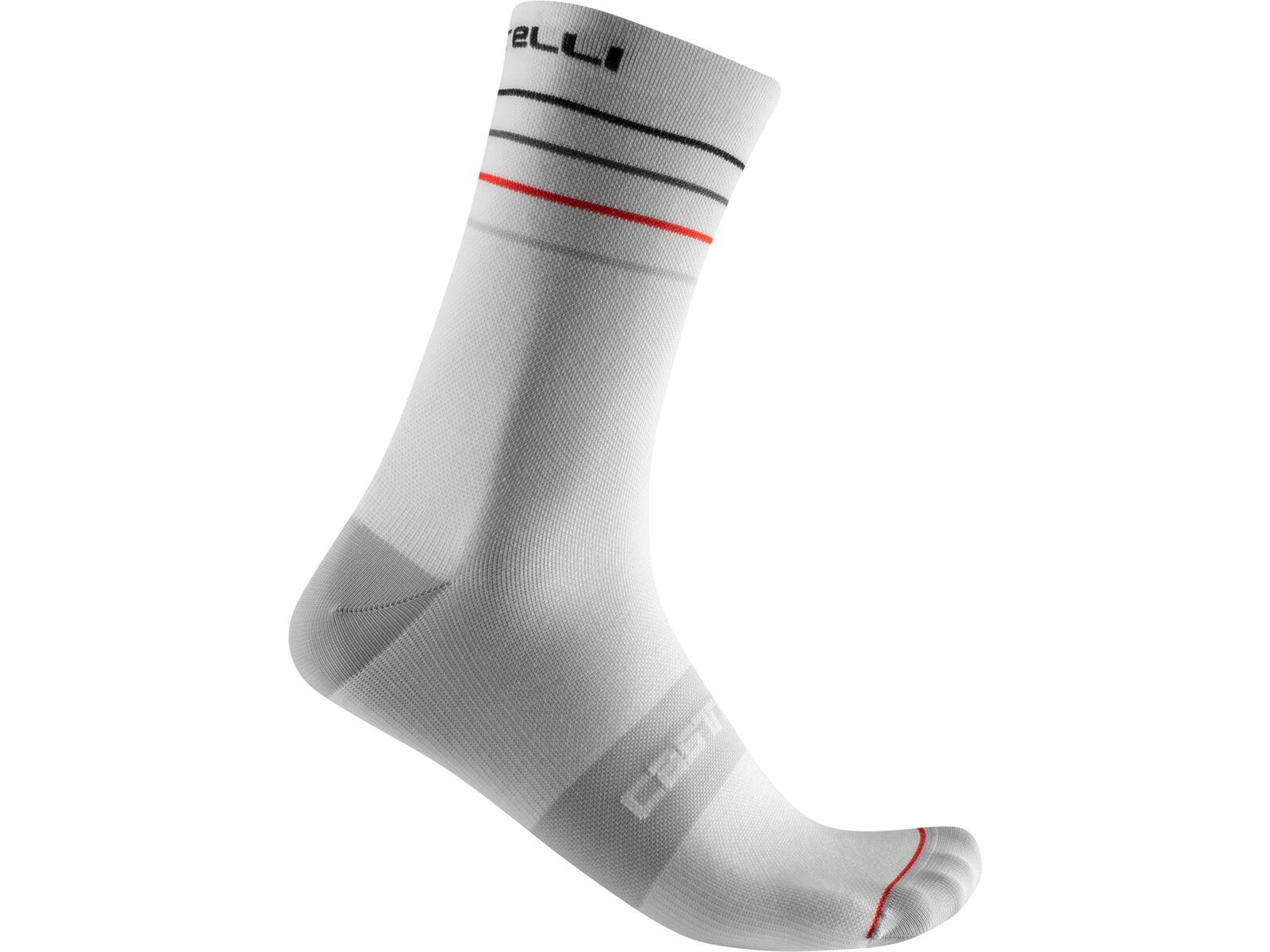 Castelli Endurance 15 Sock, white/black-red | Bild 1