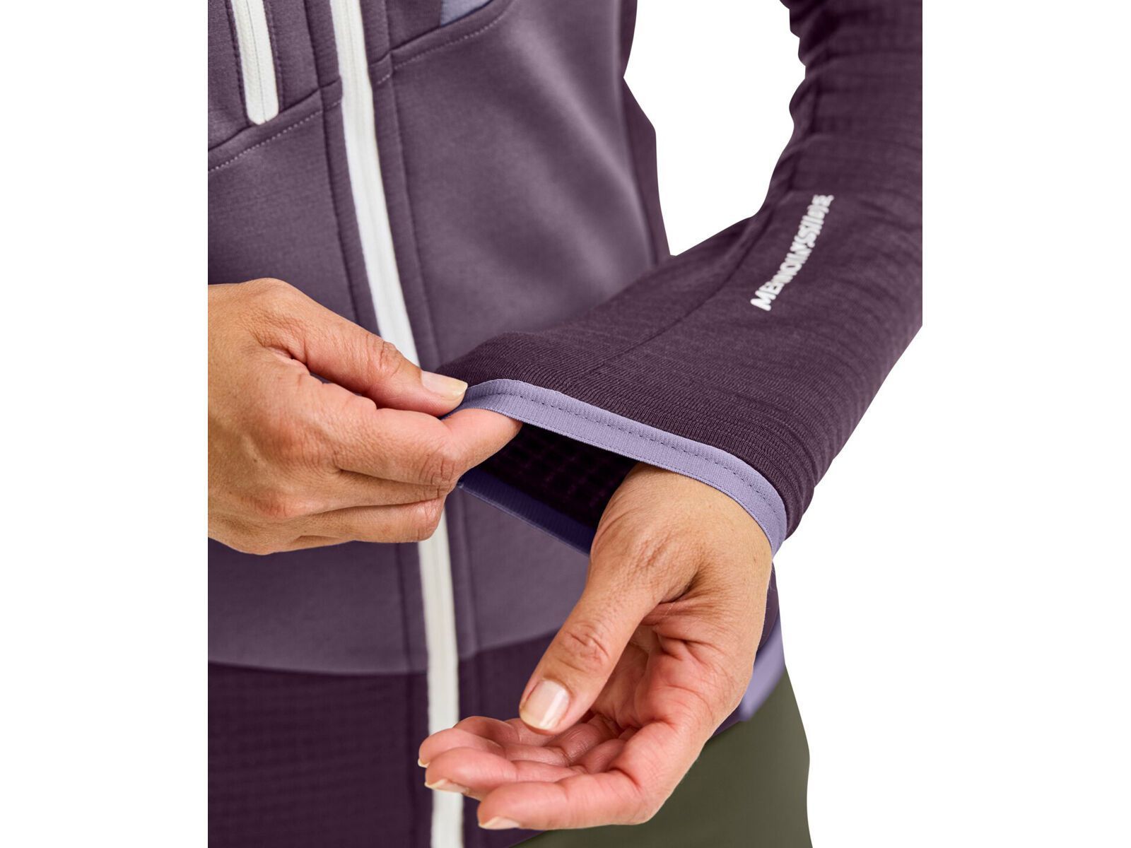 Ortovox Merino Fleece Grid Hoody W, glacier grey | Bild 3