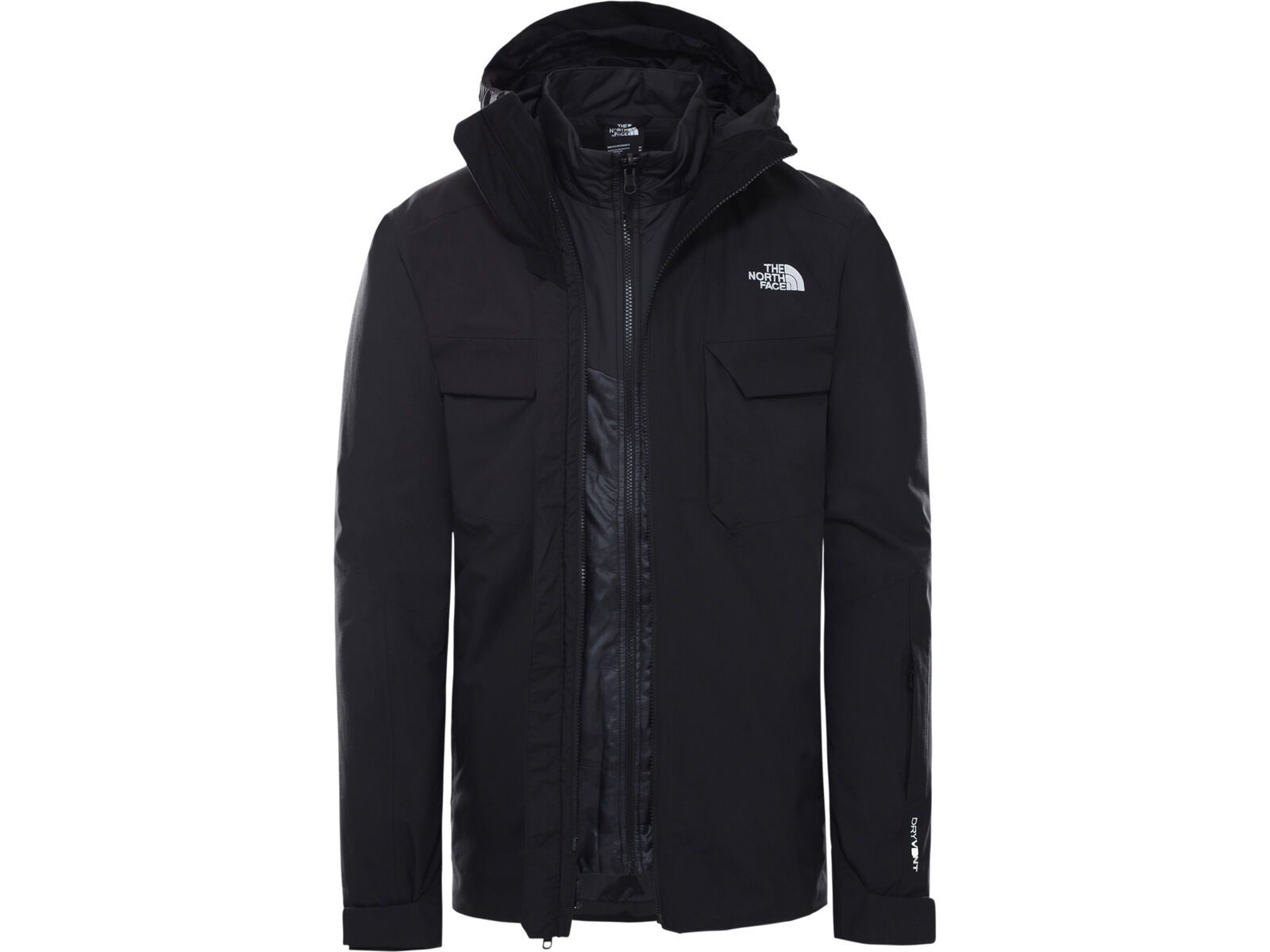 The North Face Men's Fourbarrel Triclimate, tnf black/tnf black tonal duck camo print | Bild 3