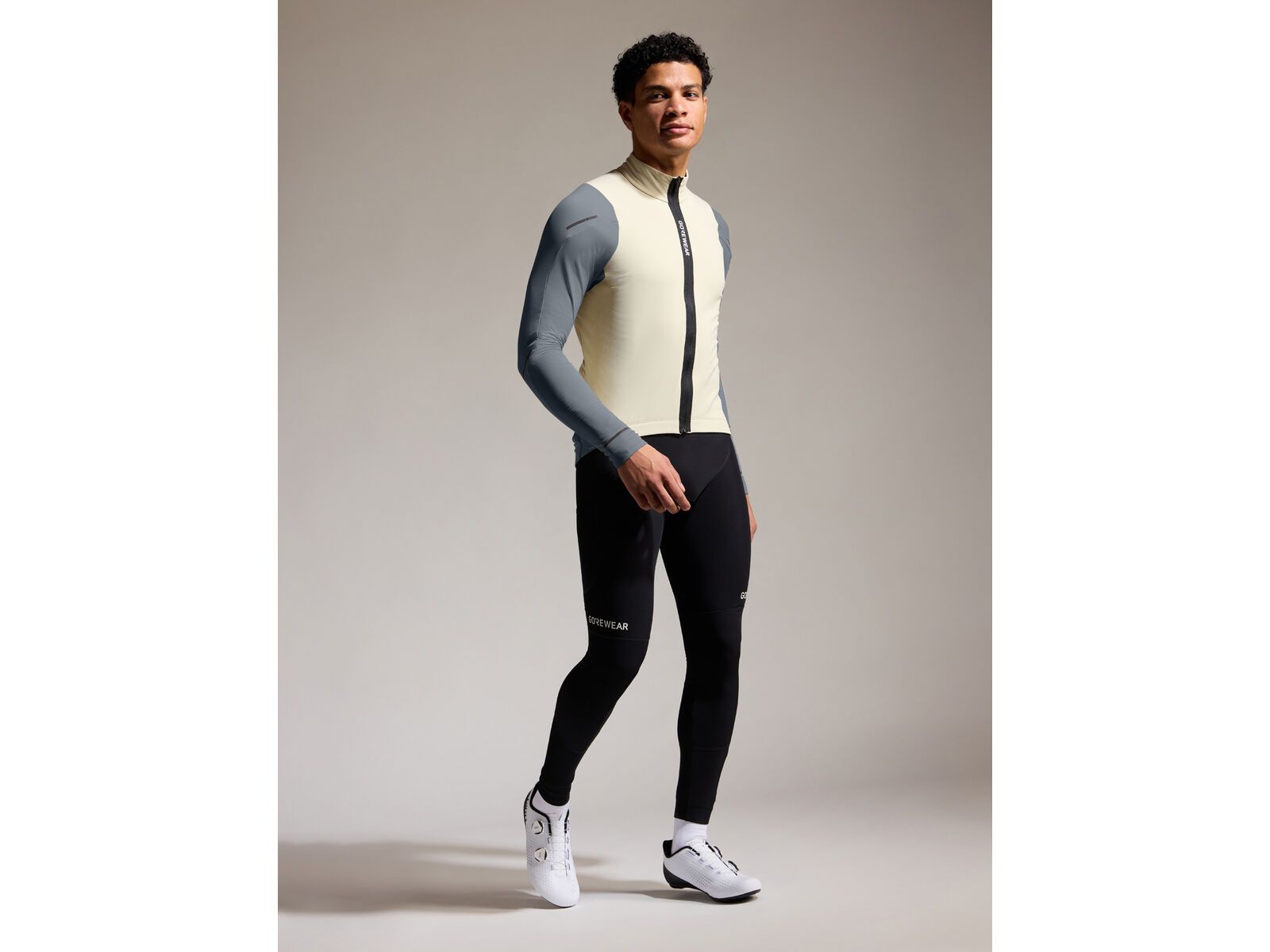 GOREWEAR Spinshift Thermo Langarm Trikot Herren, tech beige/lab graphite | Bild 7