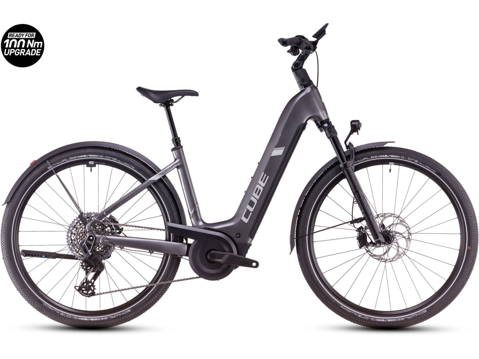 Cube Nuride Hybrid SLT 800 Allroad Easy Entry, graphite´n´fossil | Bild 1