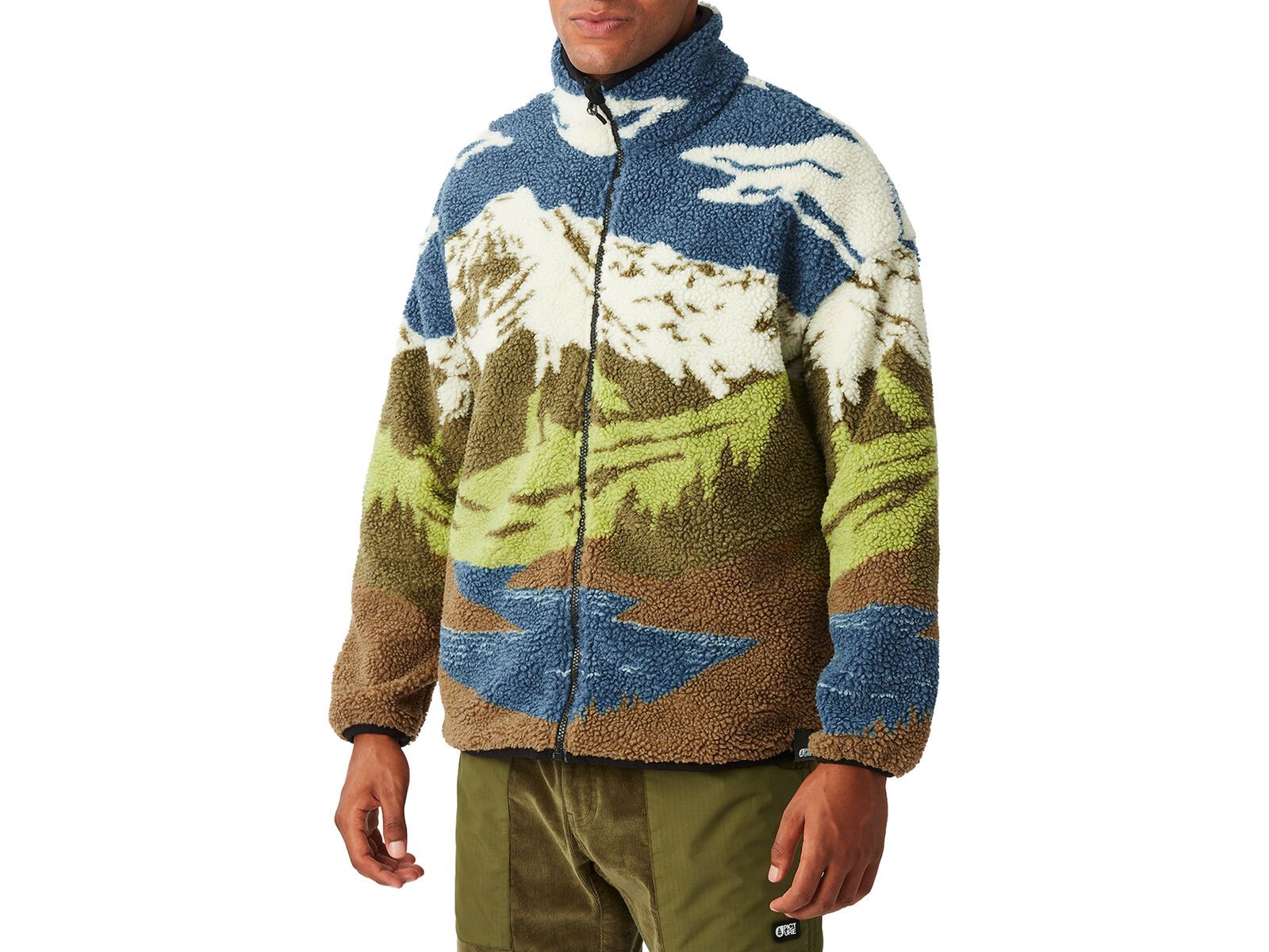 Picture Hafdals Zip Fleece, cloudy landsc sherpa m | Bild 1