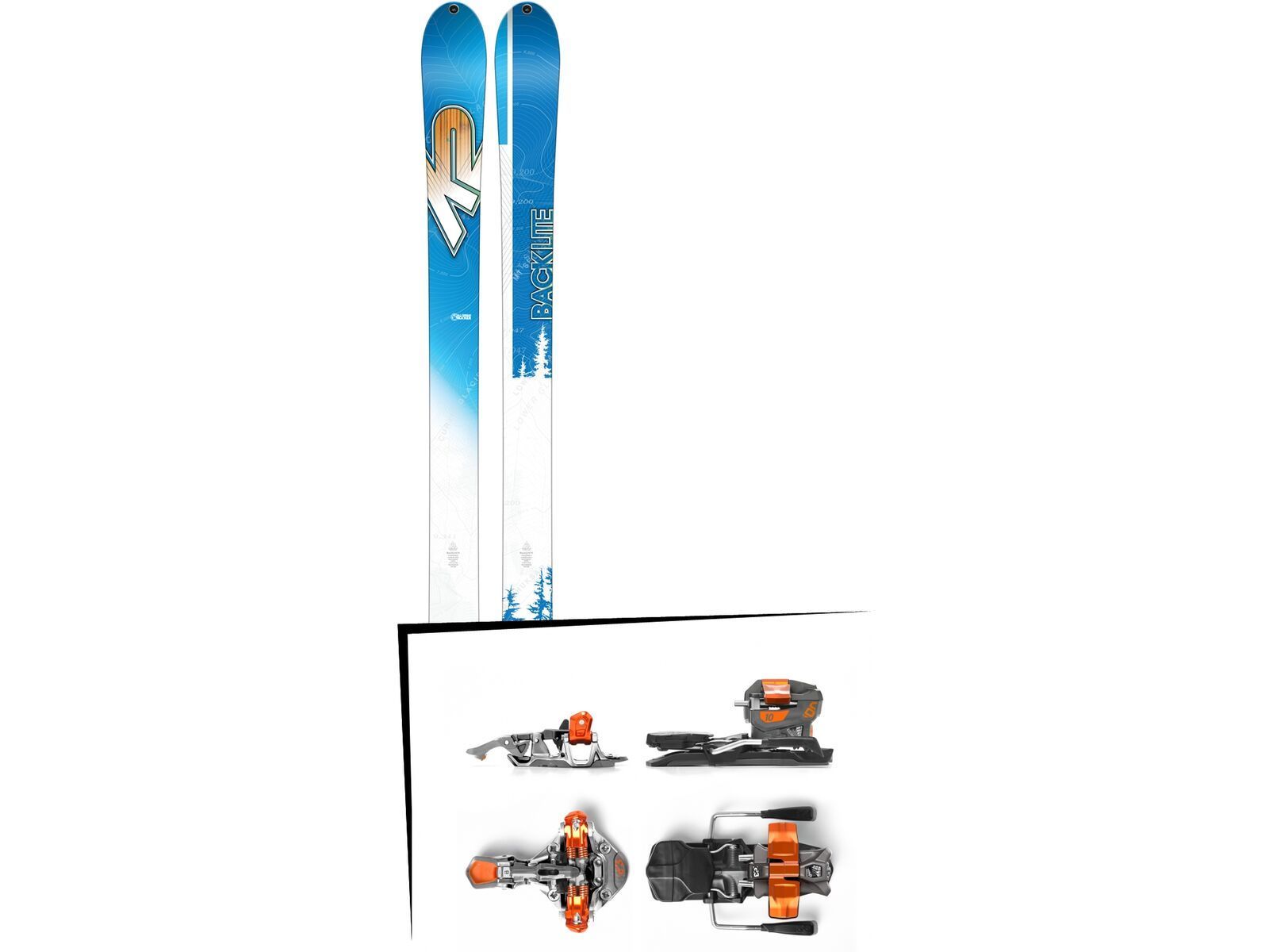 Set: K2 SKI Backlite 74 2017 + G3 Ion 10 (1716206) | Bild 1