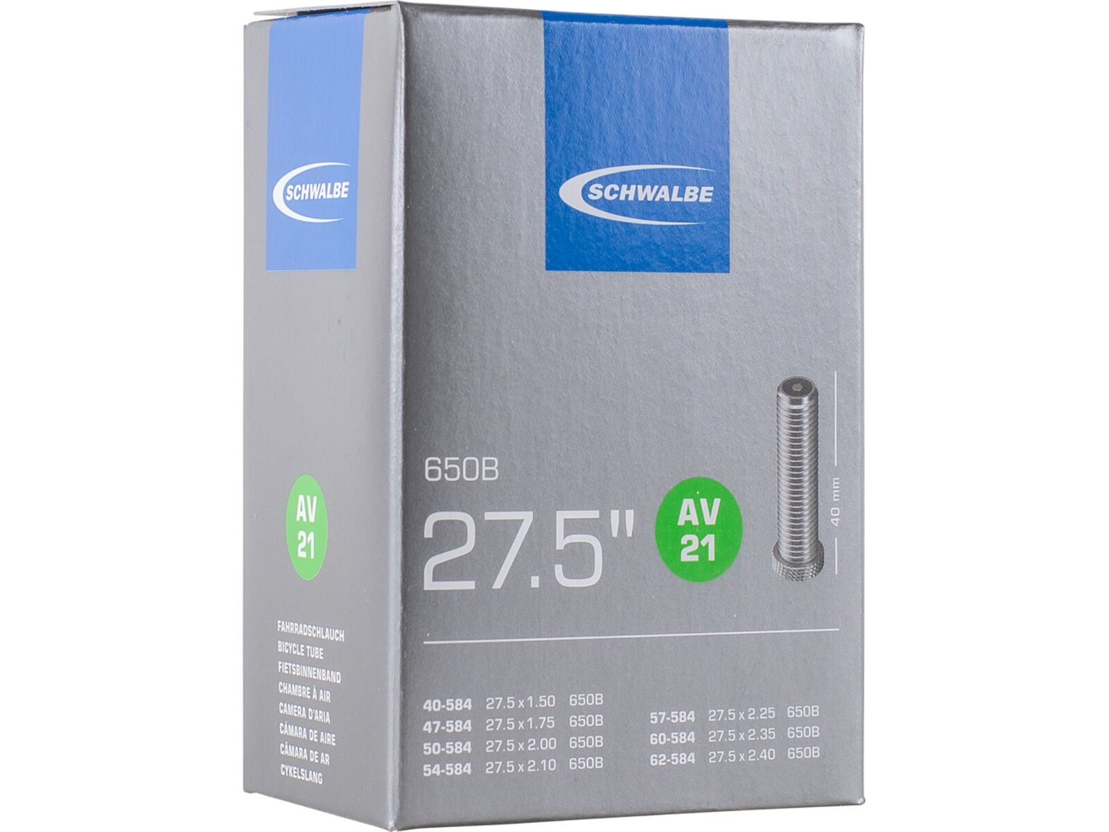 Schwalbe Schlauch AV 21 - 650B / 27.5 x 1.50-2.40 | Bild 1