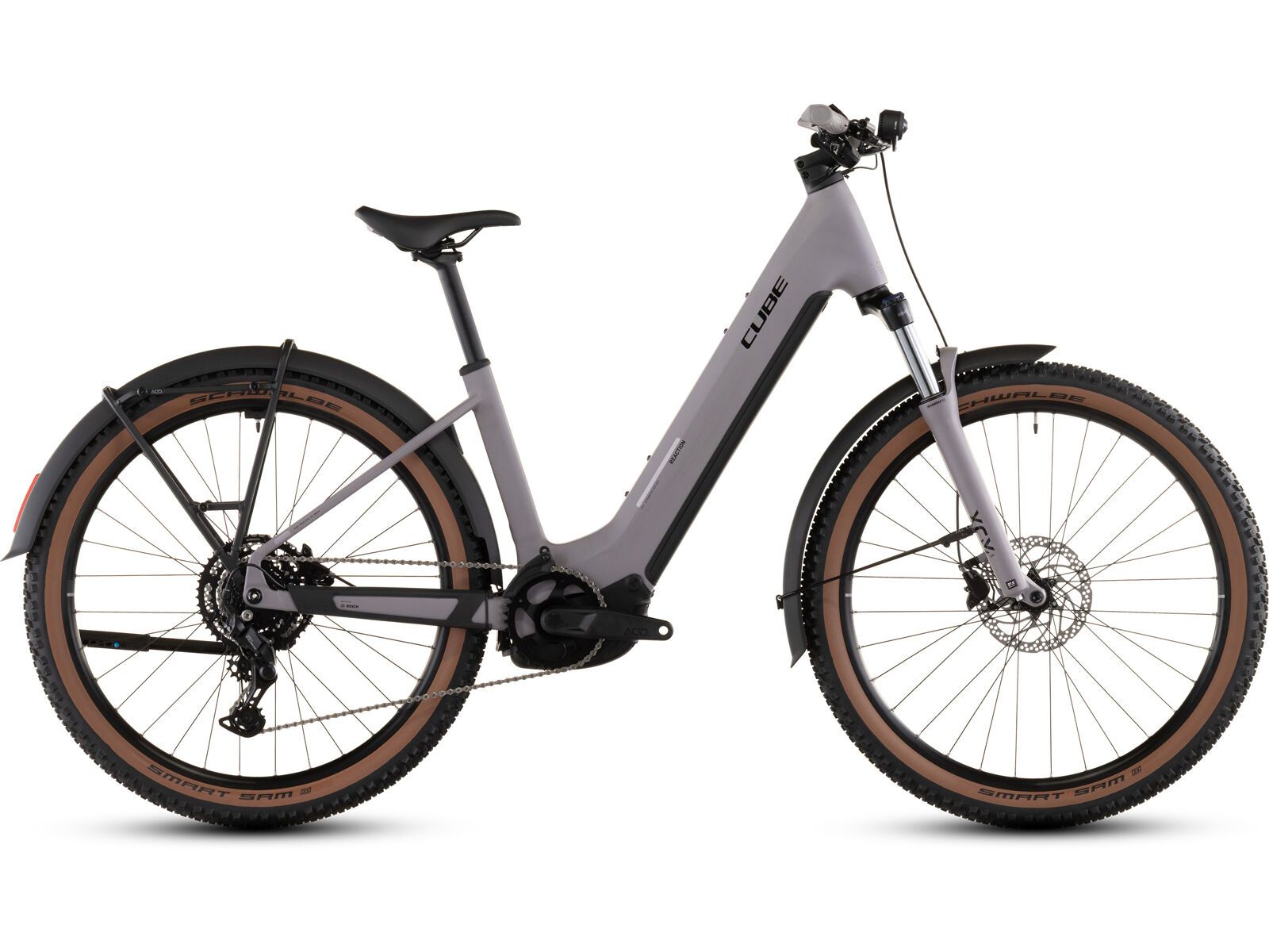 Cube Reaction Hybrid Performance 600 FE Easy Entry 27.5, plumgrey´n´black | Bild 1