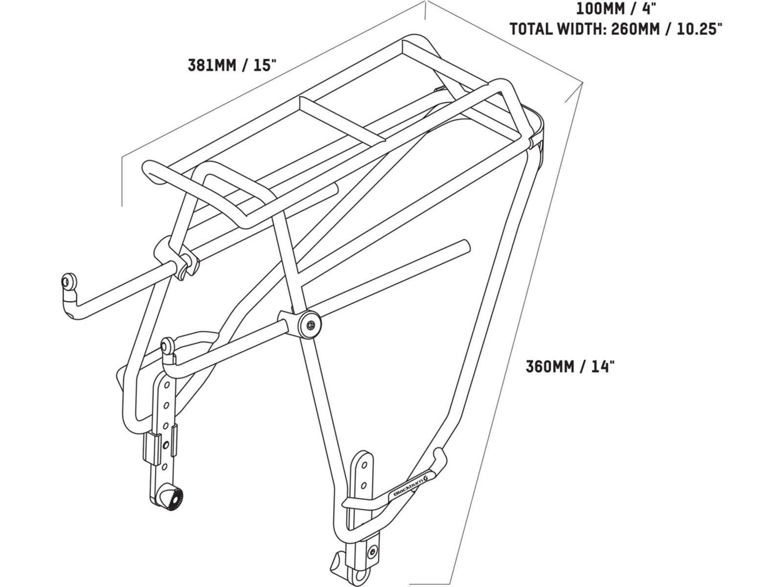 Blackburn Outpost Rear World Touring Rack, grey | Bild 2