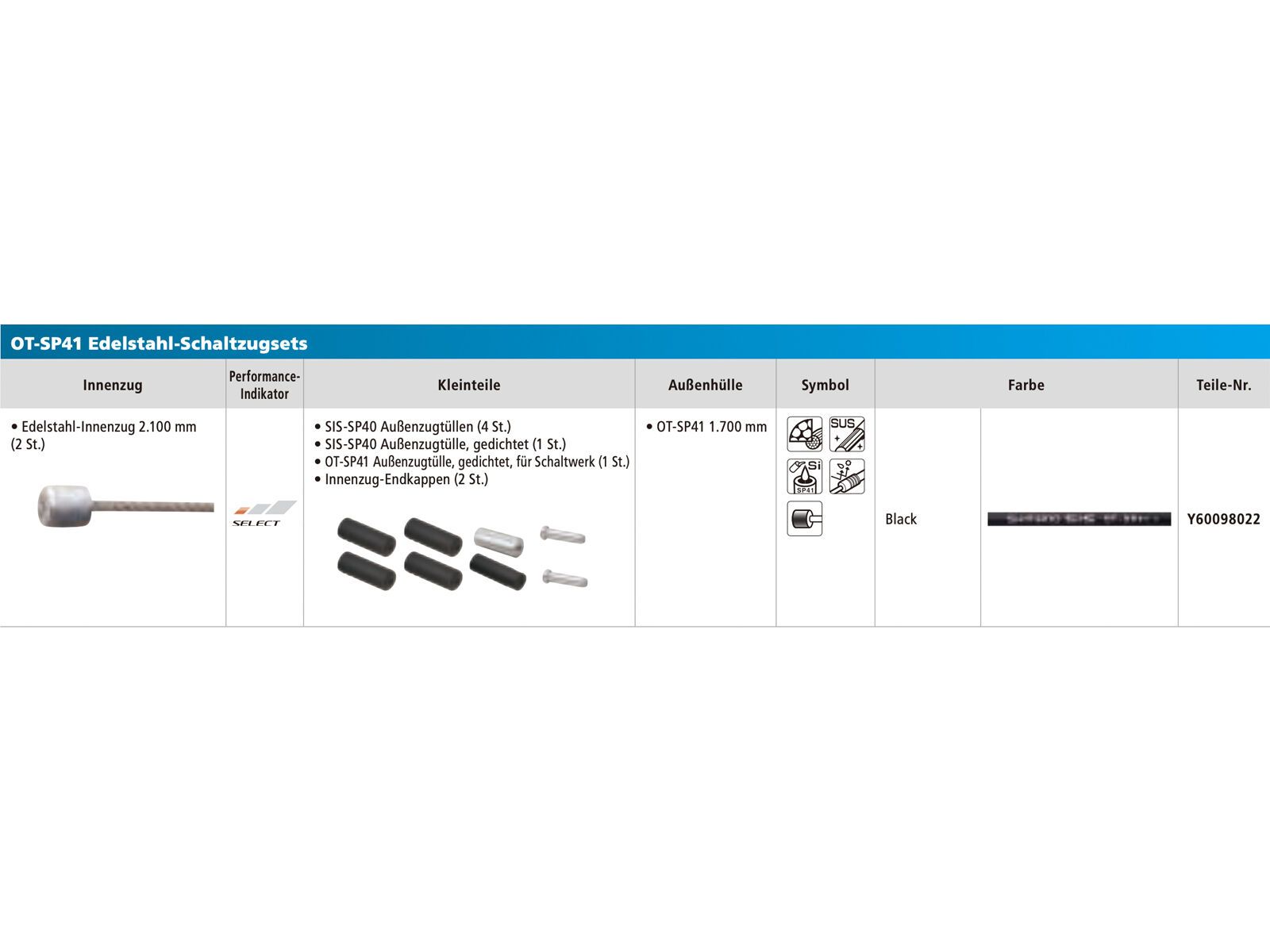 Shimano Schaltzug-Set Road Edelstahl - 2x 2.100 mm | Bild 3