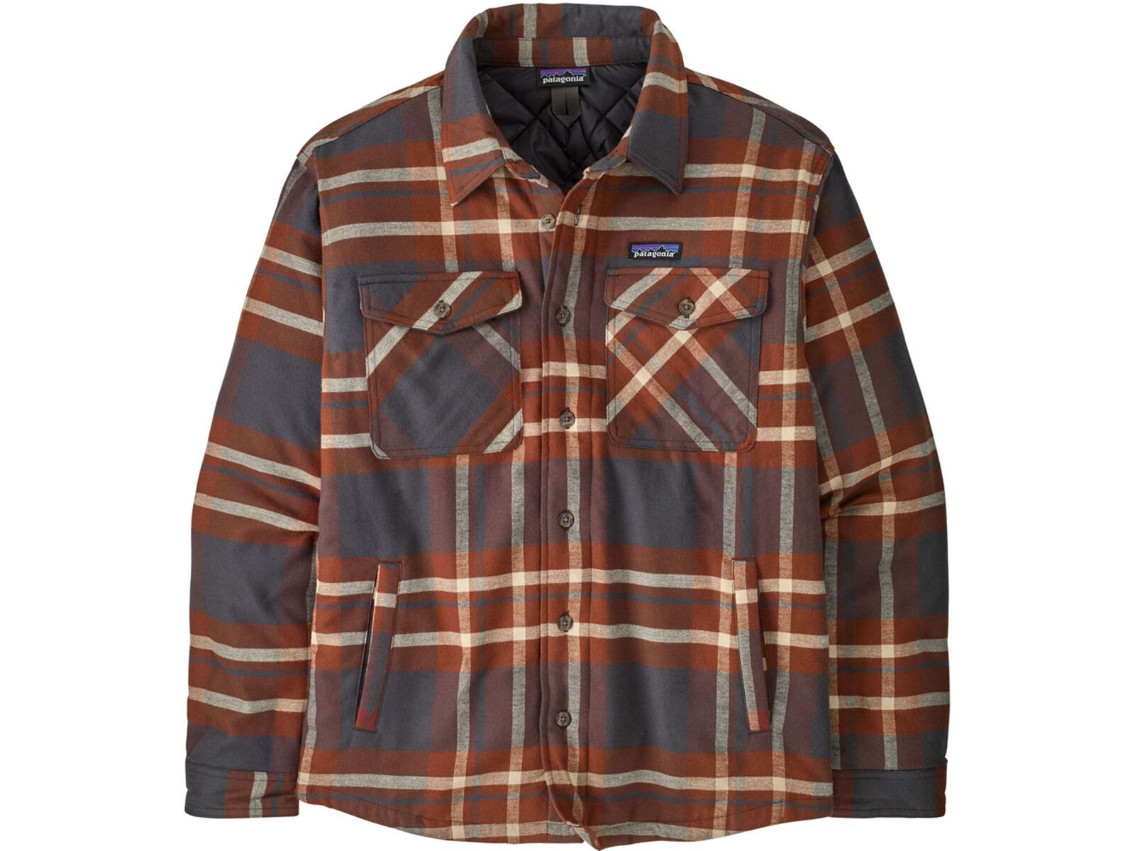 Patagonia Men's Lightweight Insulated Fjord Flannel Shirt Ashore, ink black | Bild 1