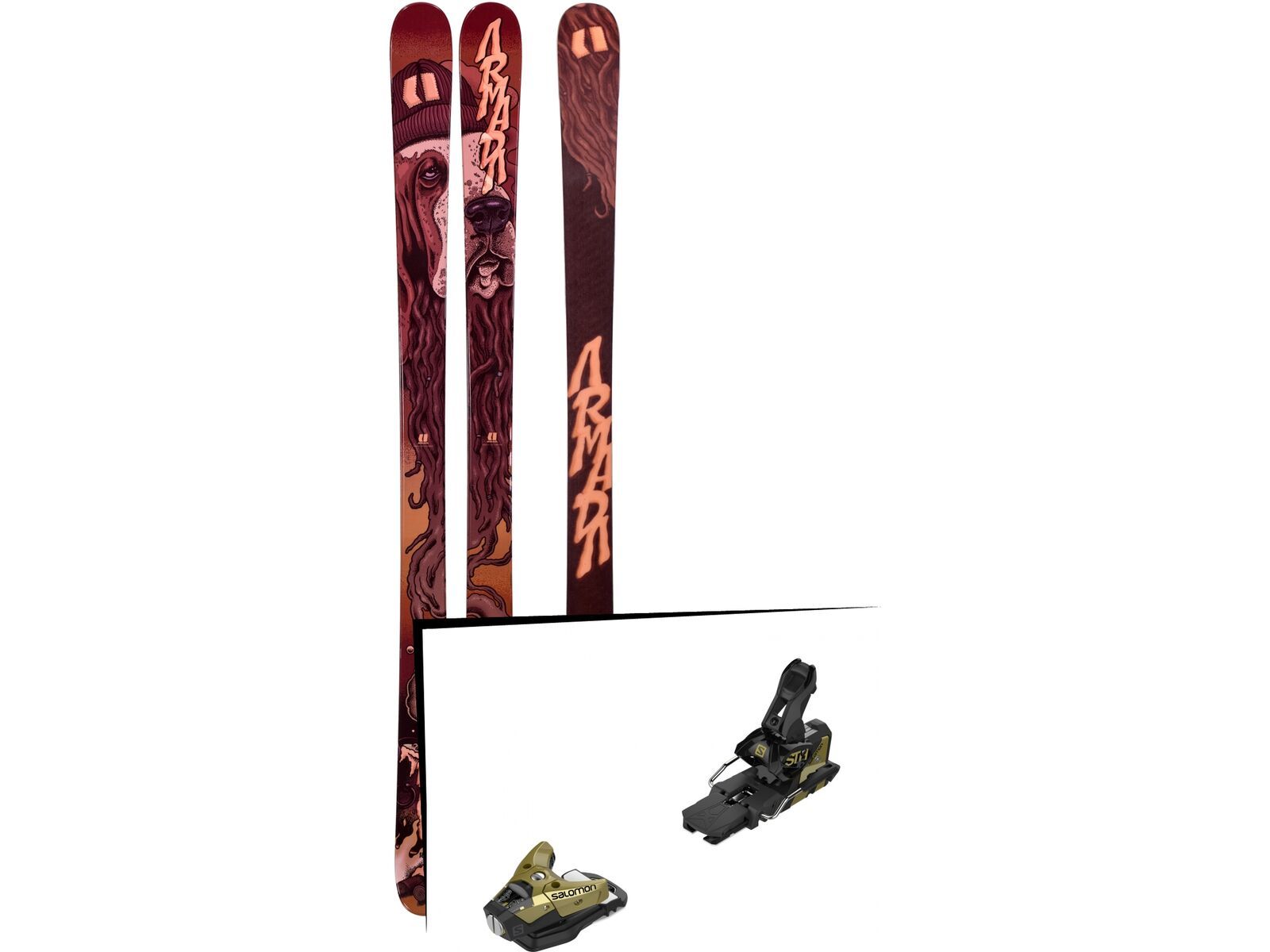 Set: Armada BDog 2019 + Salomon STH2 WTR 16 gold/black | Bild 1
