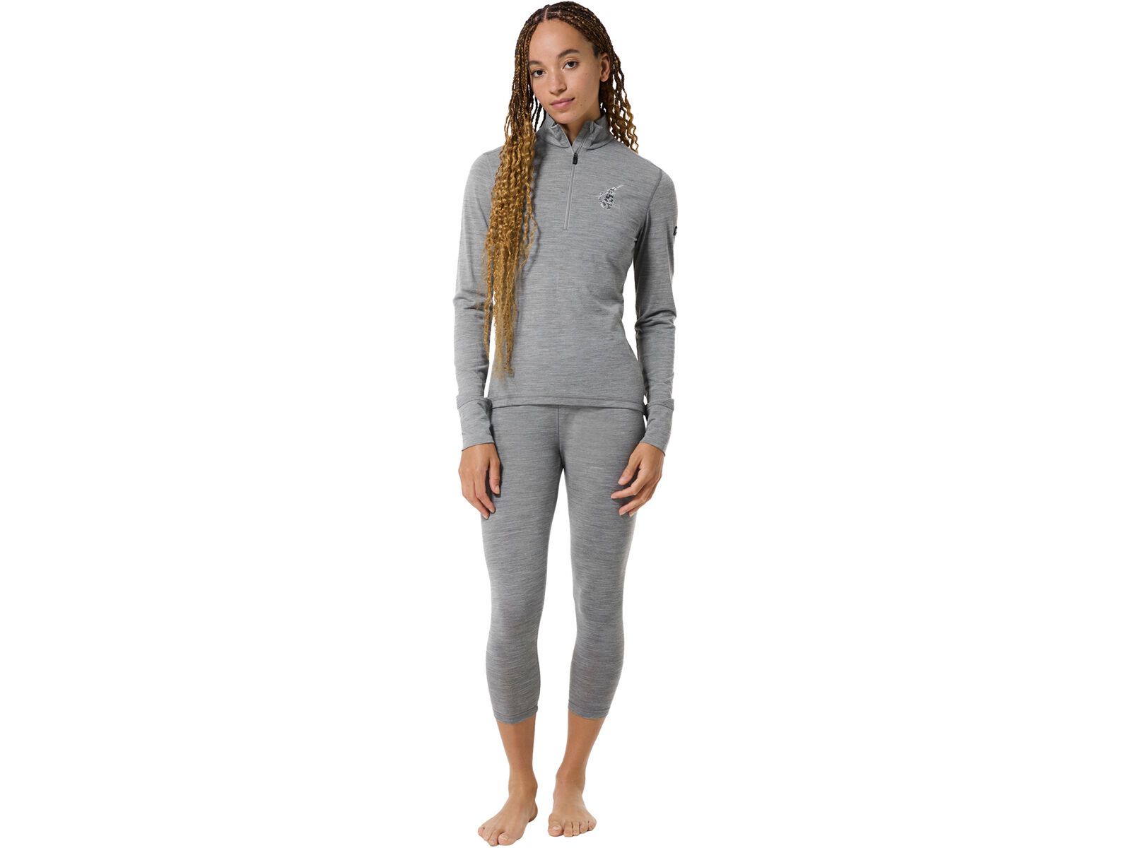 super.natural W Tundra175 Zip 1/4 Bunny, cashmere grey melange/various | Bild 5