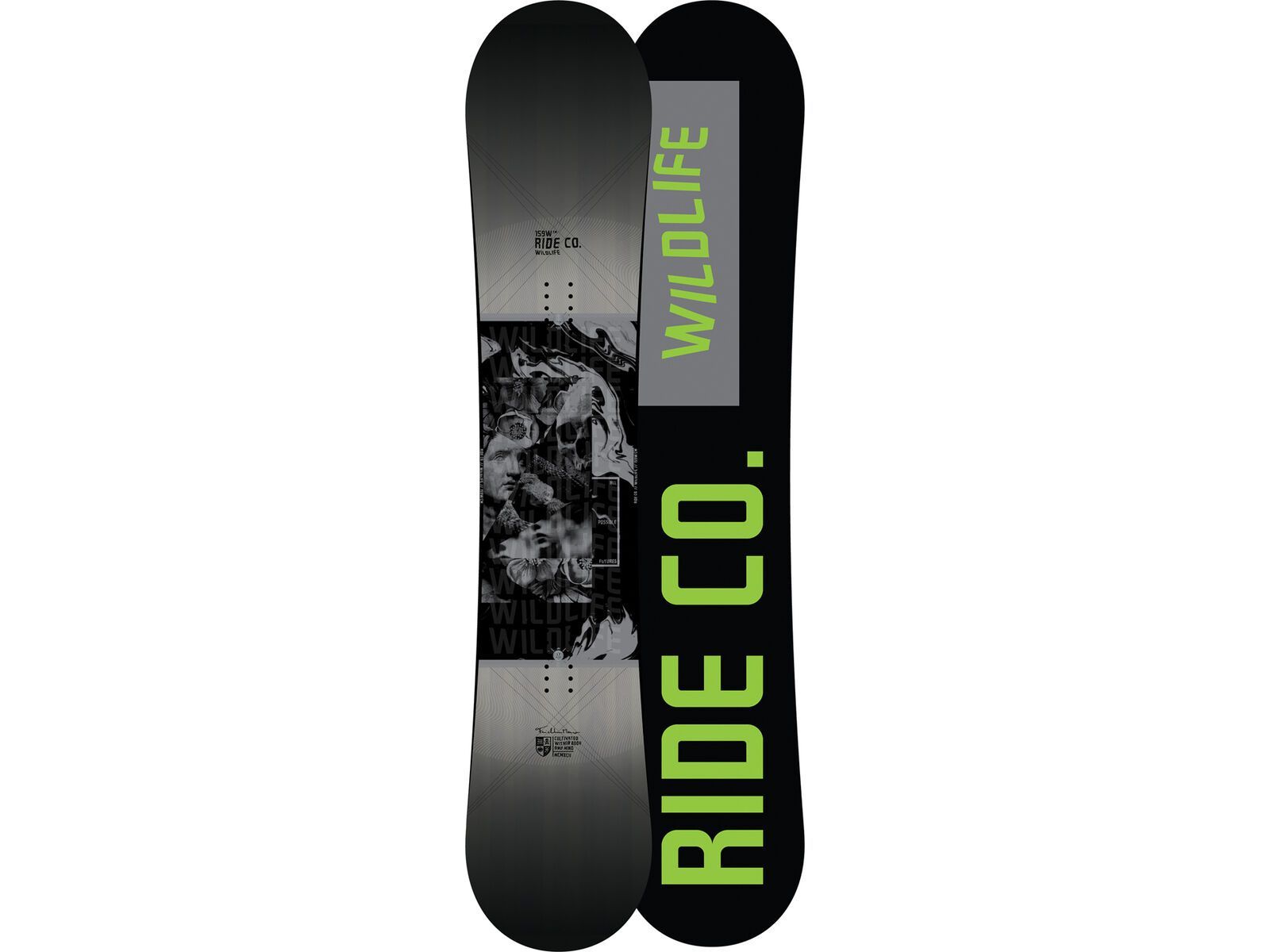Set: Ride Wild Life Wide 2017 + Flow Five 2016, black - Snowboardset | Bild 2
