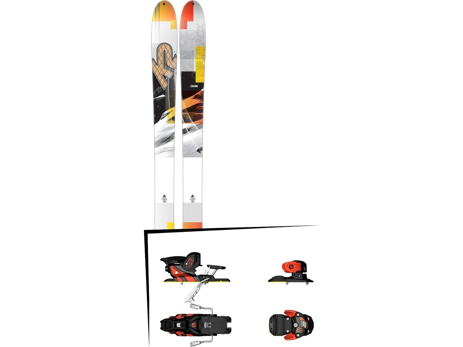 K2 SKI Set: Talkback 96 2016 + Salomon Warden MNC 13 | Bild 1