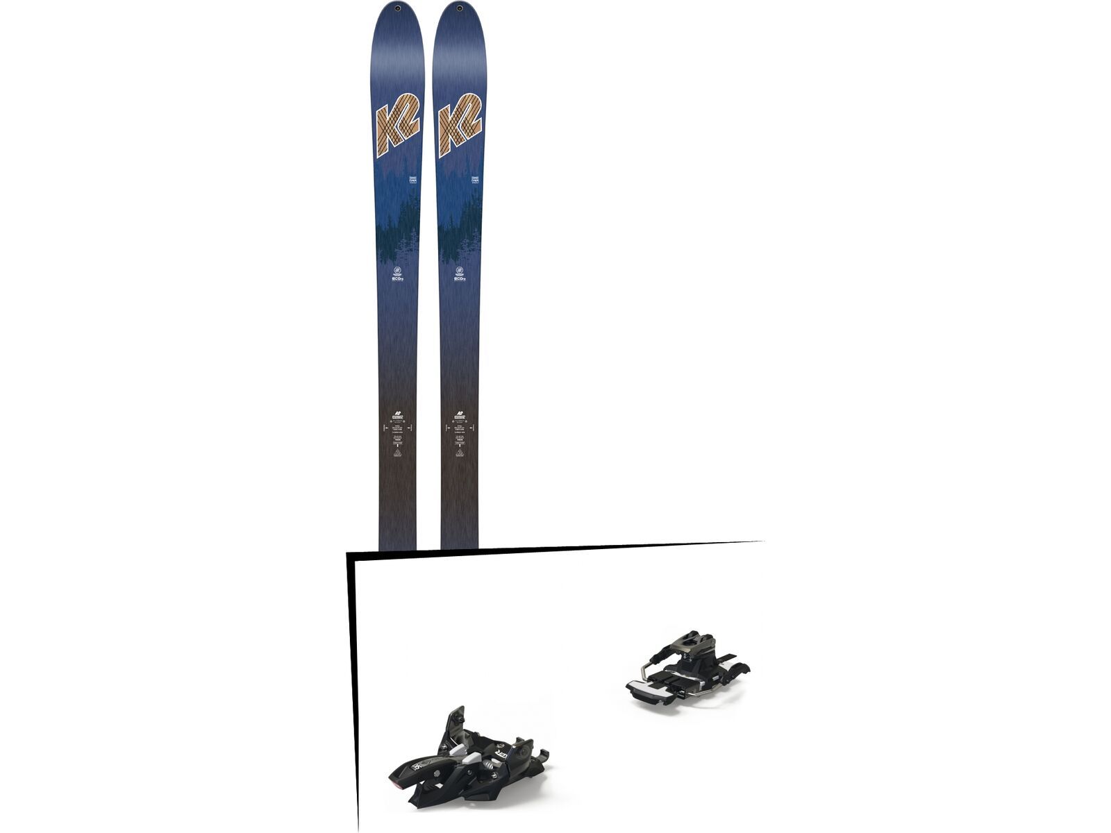 Set: K2 SKI Wayback 82 ECOre 2018 + Marker Alpinist 9 Long Travel black/titanium | Bild 1