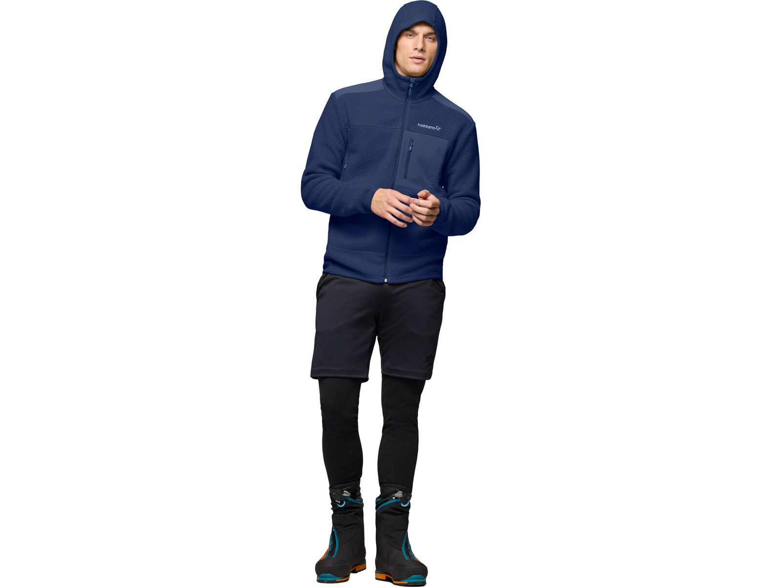 Norrona trollveggen warm3 Zip Hood M's, indigo night | Bild 7