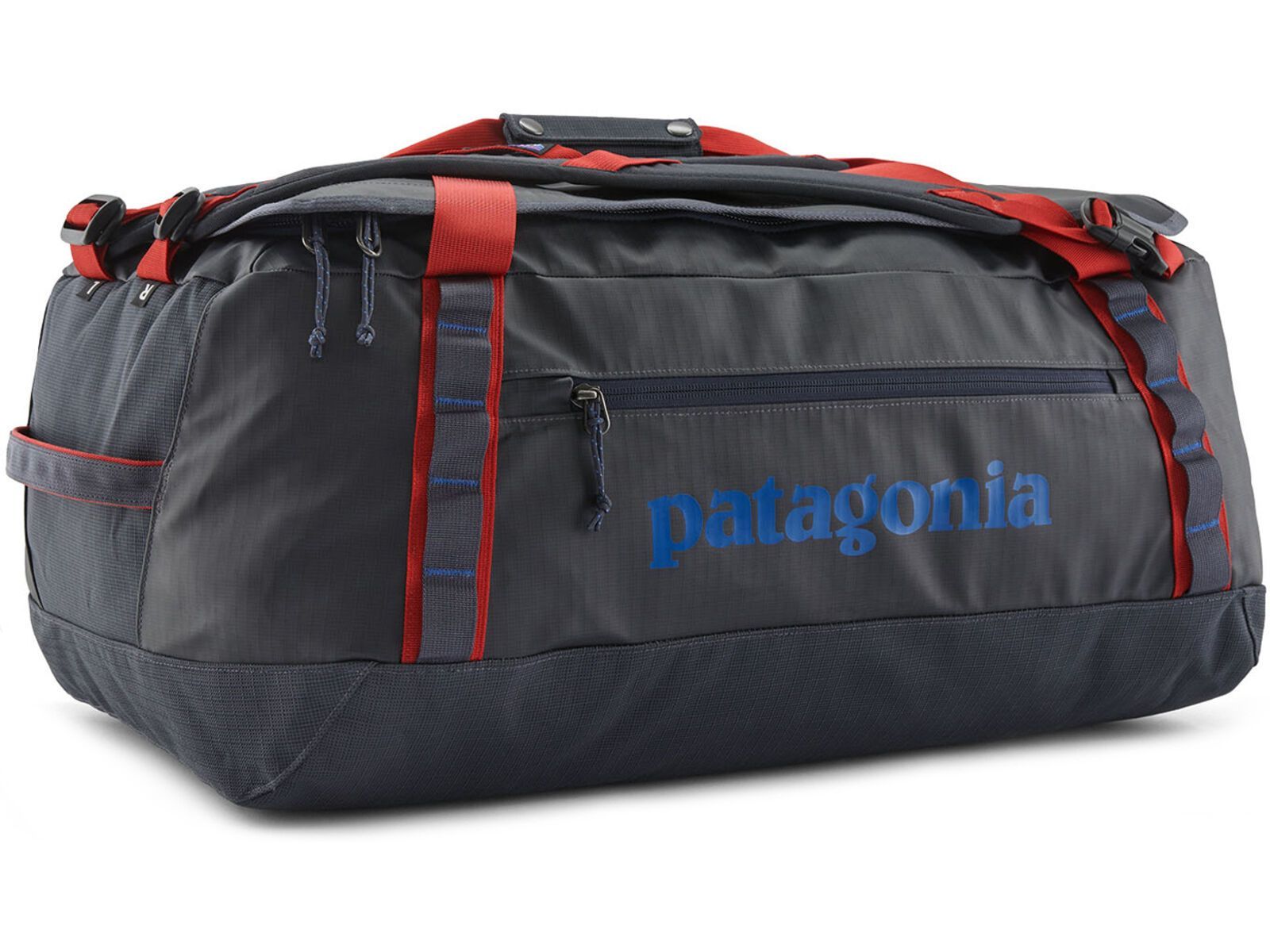 Patagonia Black Hole Duffel 55L, smolder blue w/amanita red | Bild 1