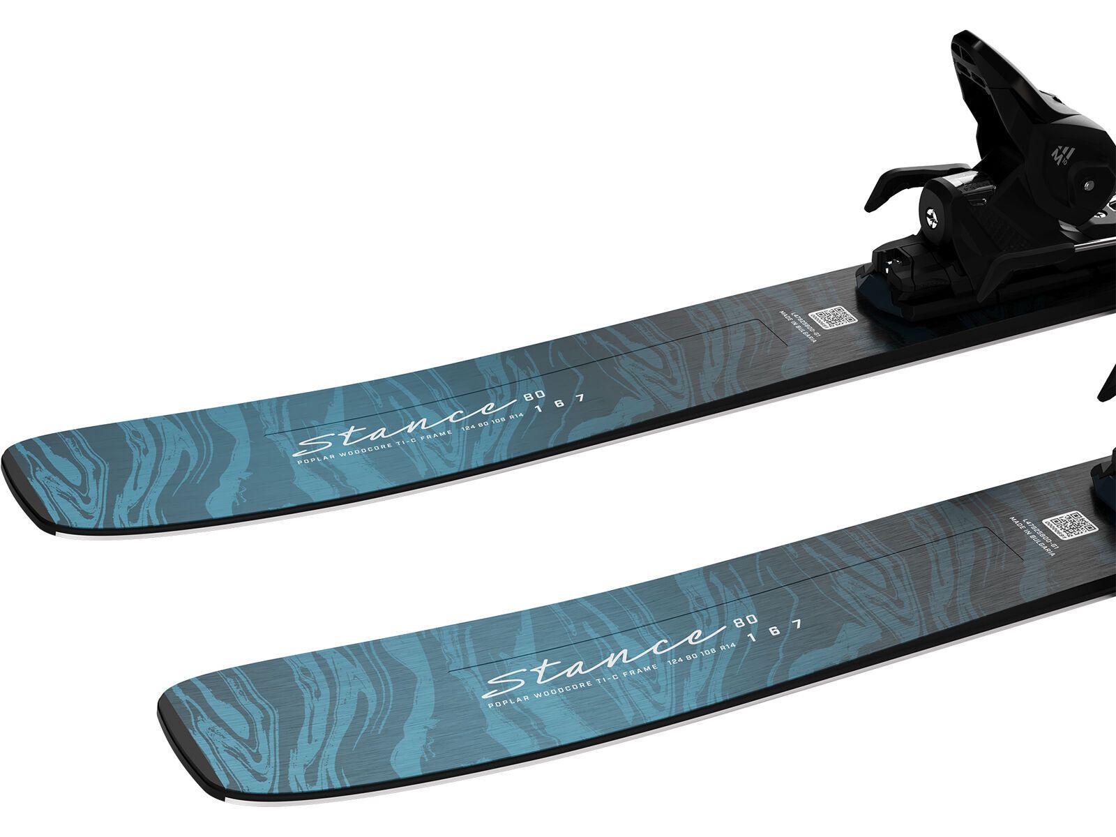 Salomon Stance 80 + M10 GW L80, alaskan blue/porcelain/lime cream | Bild 6