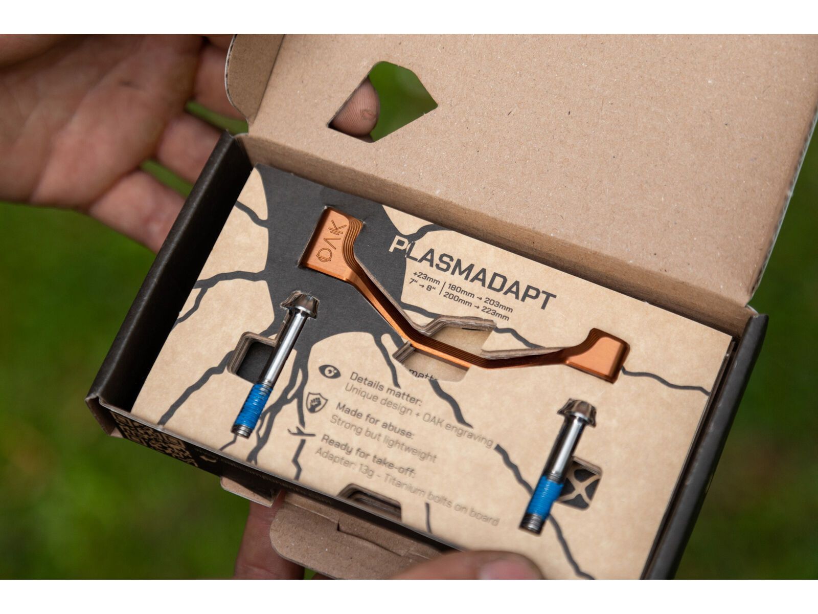 OAK Components Plasmadapt Bremsadapter PM +23 mm, kashgold | Bild 3