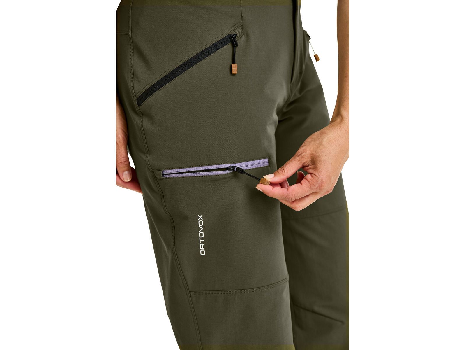 Ortovox Merino Shield Tec Seceda Softshell Pants W, dark wild herbs | Bild 5