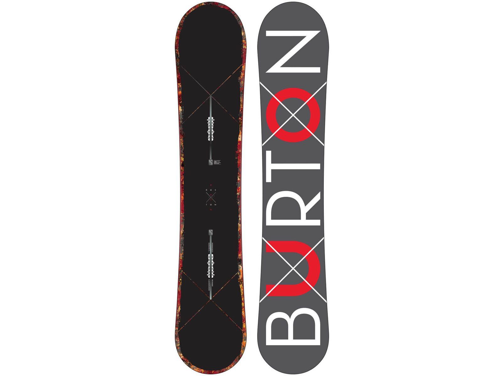 Set: Burton Custom X Wide 2015 + Burton Malavita EST 2017, black - Snowboardset | Bild 2