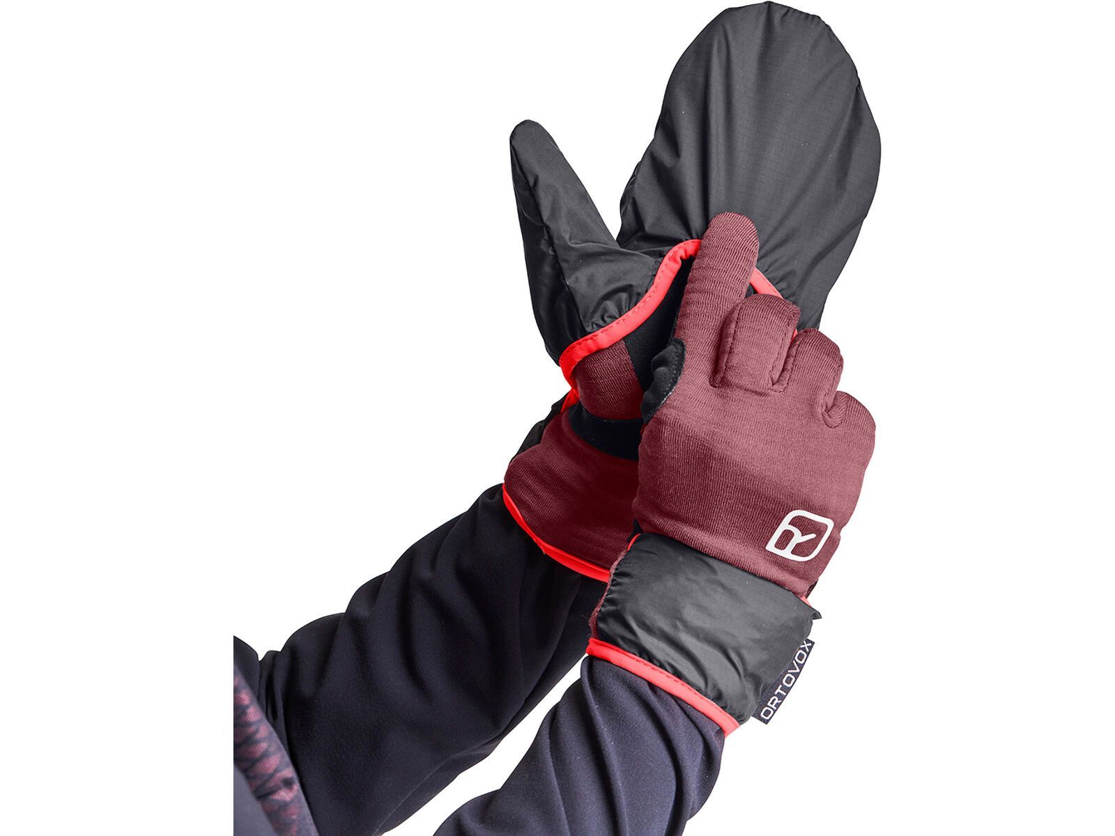 Ortovox Fleece Grid Cover Glove W, mountain rose | Bild 3