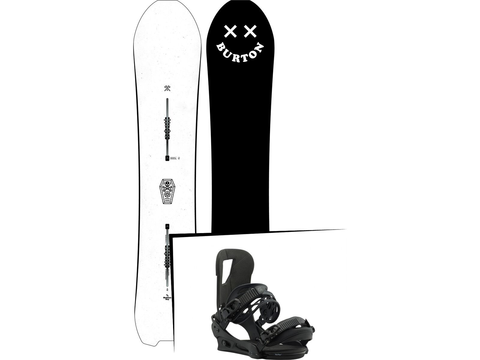Set: Burton Skeleton Key 2019 + Burton Cartel black matte | Bild 1