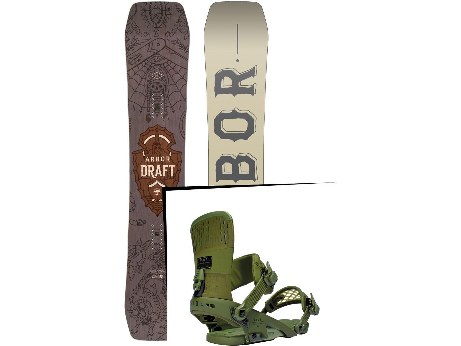 Set: Arbor Draft 2017 + Ride Rodeo (1487155S) | Bild 1