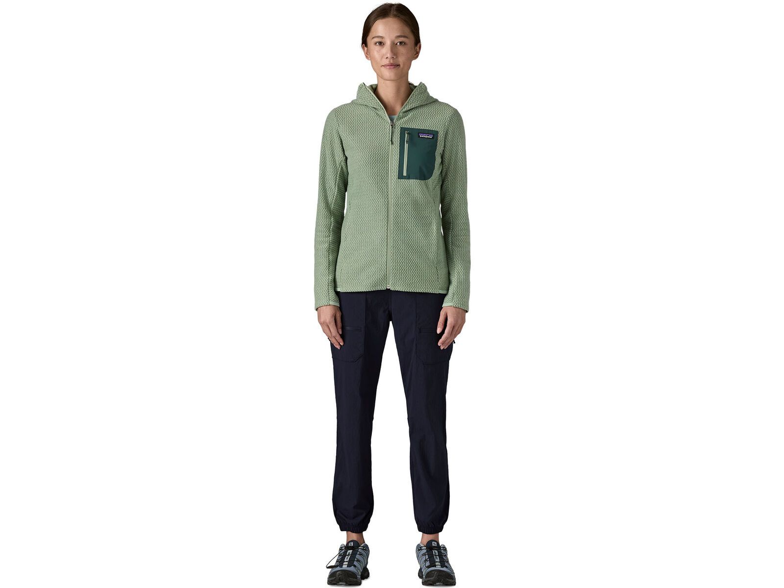 Patagonia Women's R1 Air Full-Zip Hoody, ellwood green | Bild 4