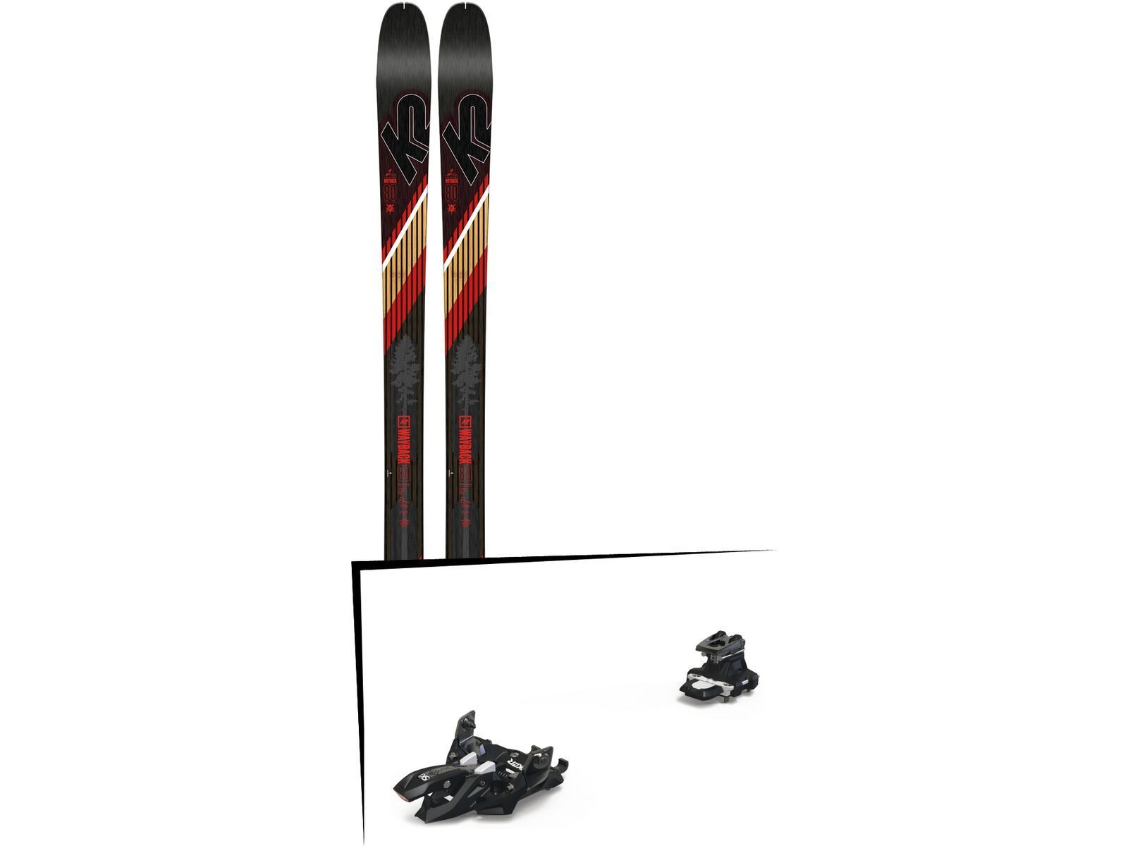 Set: K2 SKI Wayback 80 2019 + Marker Alpinist 12 black/titanium | Bild 1
