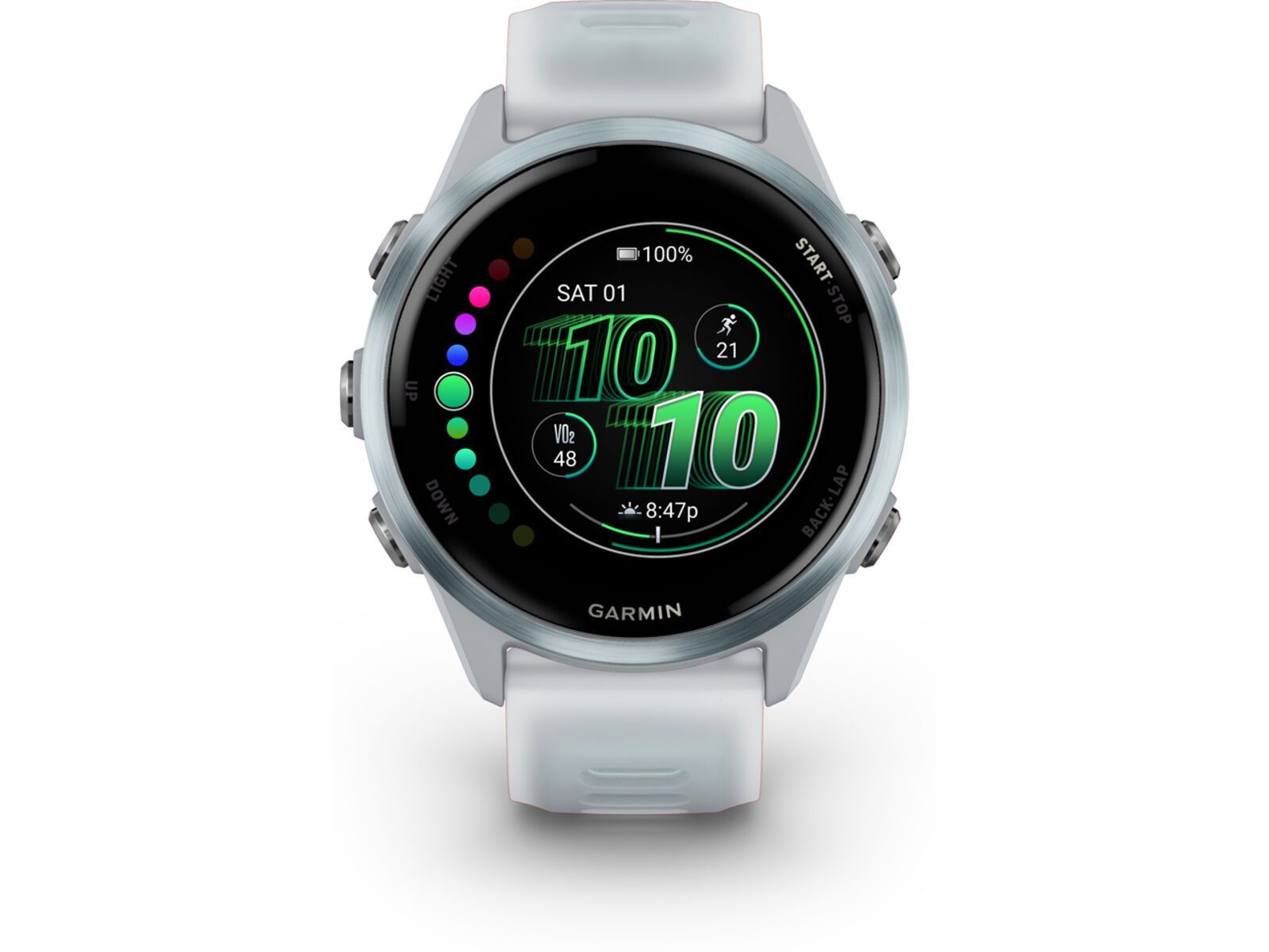 Garmin Forerunner 570 - 42 mm, steinweiss/cloud blue | Bild 4