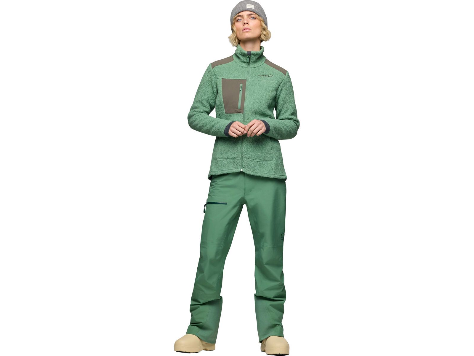 Norrona trollveggen warm3 Jacket W's, dark ivy | Bild 6