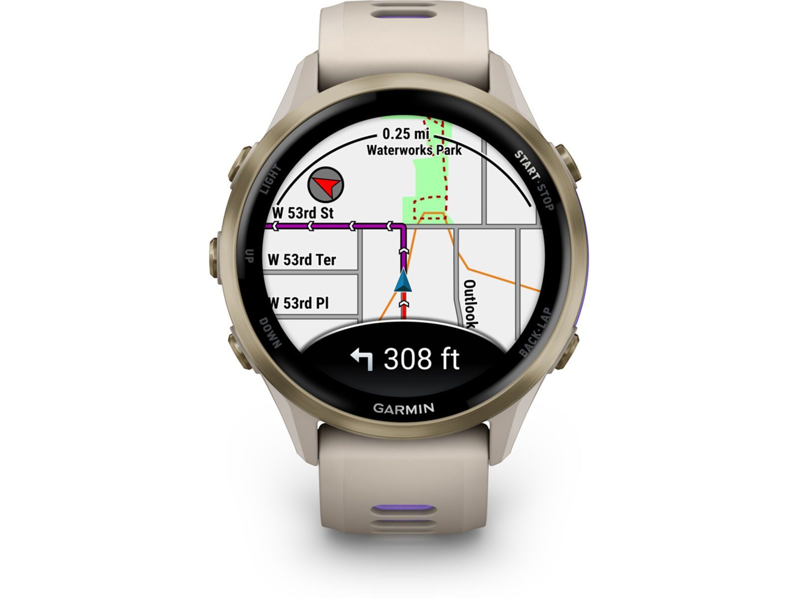 Garmin Forerunner 970, gray/softgold titan | Bild 4