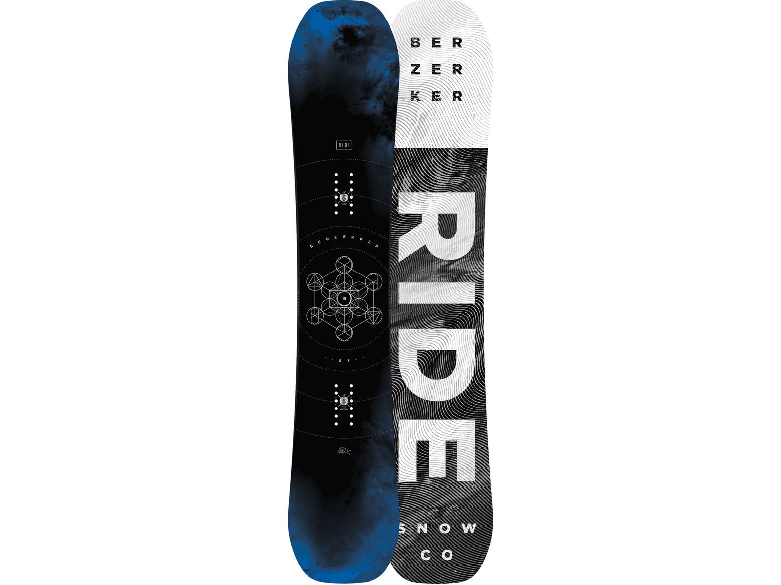 Set: Ride Berzerker 2017 + Ride LTD 2017, blue - Snowboardset | Bild 2