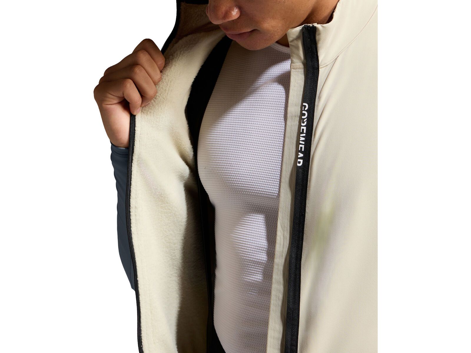 GOREWEAR Spinshift Thermo Langarm Trikot Herren, tech beige/lab graphite | Bild 4