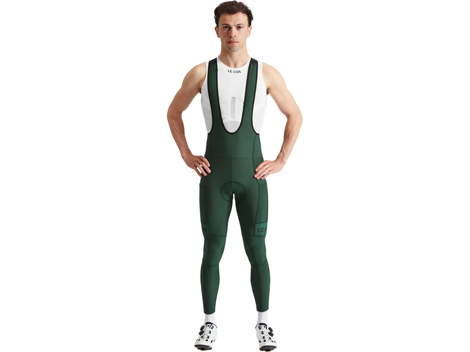 Le Col Sport Cargo Bib Tights, forest green/black | Bild 6