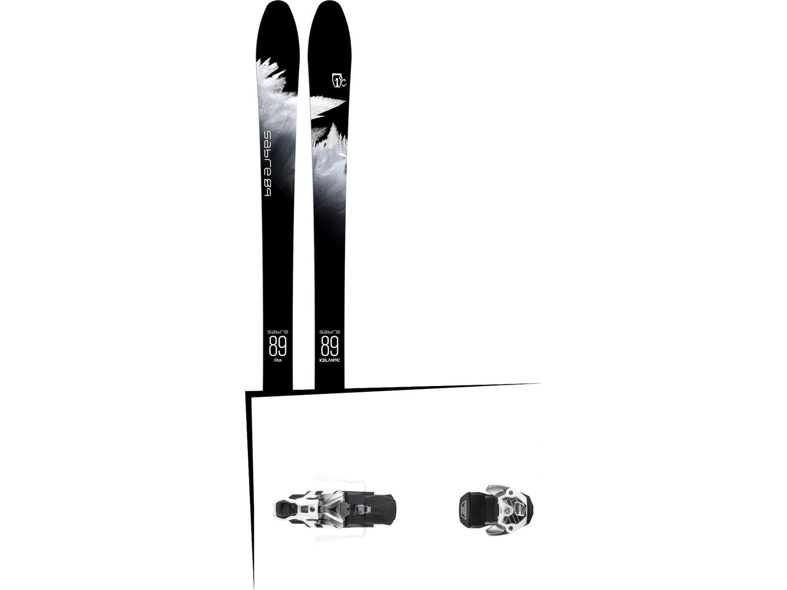 Set: Icelantic Sabre 89 2018 + Atomic Warden MNC 13 gun metal/white | Bild 1
