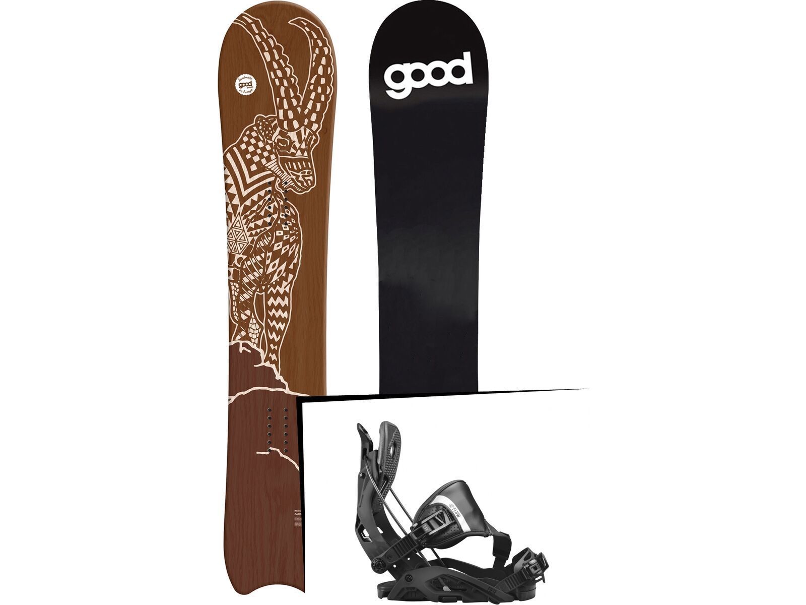 Set: goodboards Capra 2017 + Flow Fuse Hybrid (1718360S) | Bild 1