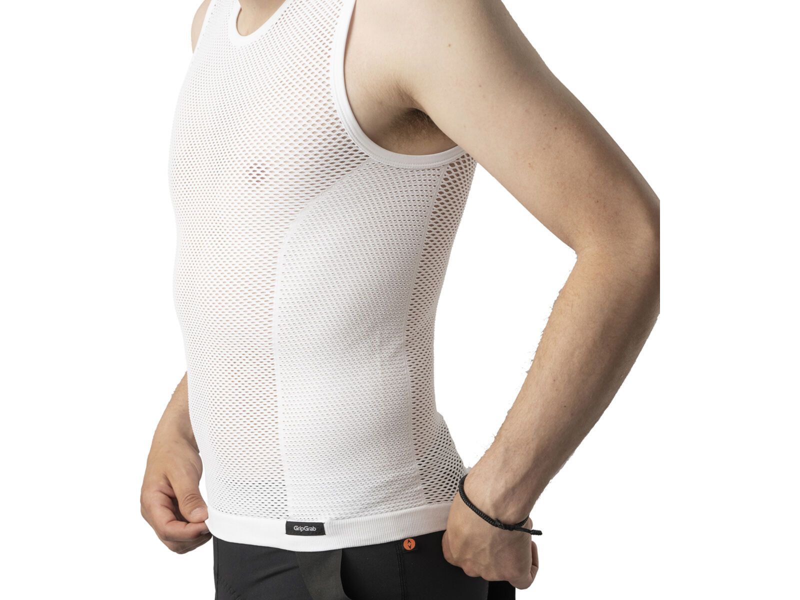 GripGrap PACR Spring-Autumn Sleeveless Base Layer, white | Bild 4