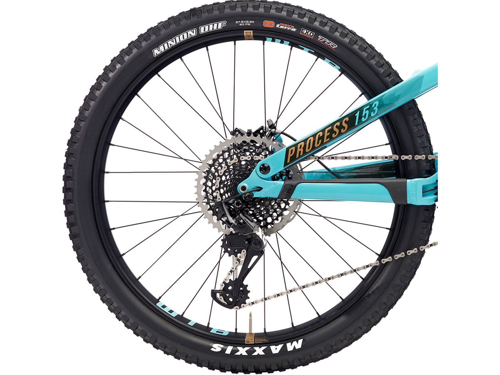 Kona Process 153 CR/DL 27.5, gloss aqua w/ copper & charcoal decals | Bild 5