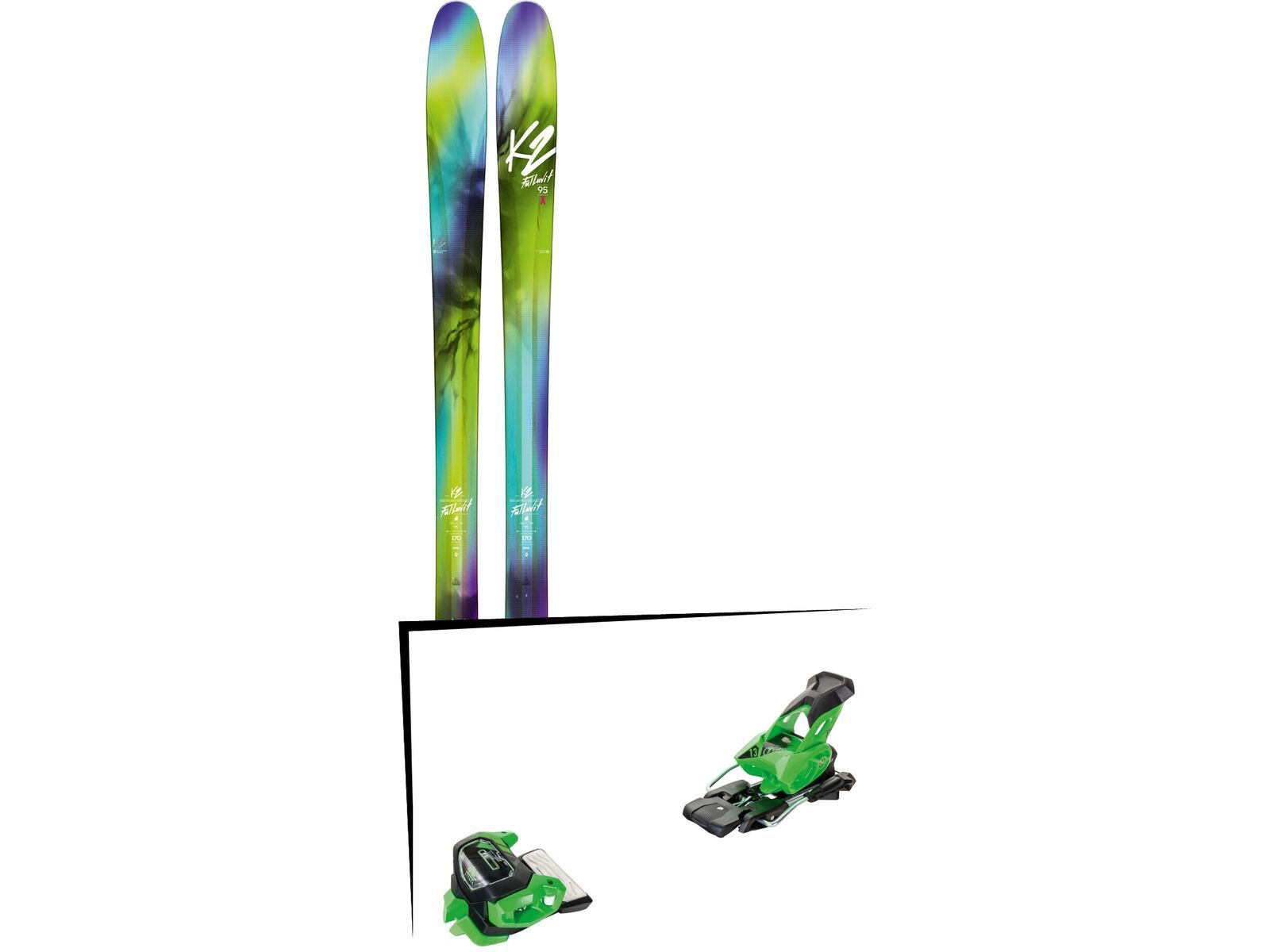 Set: K2 SKI FulLUVit 95Ti 2018 + Tyrolia Attack² 13 GW green | Bild 1