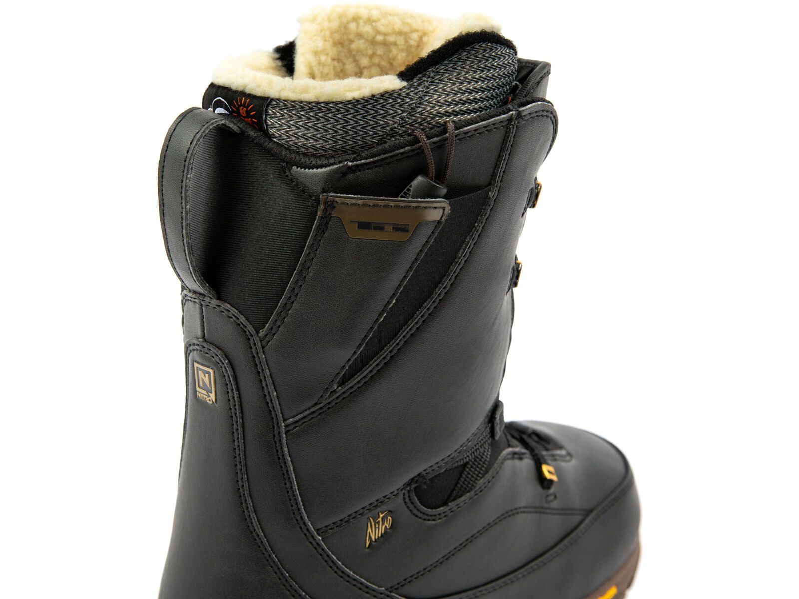 Nitro Snowboards Scarponi Da Snowboard Donna Faint TLS '19 – Nero, Suola Vibram Con D3O, Riscaldabili, Taglie EU 36-43