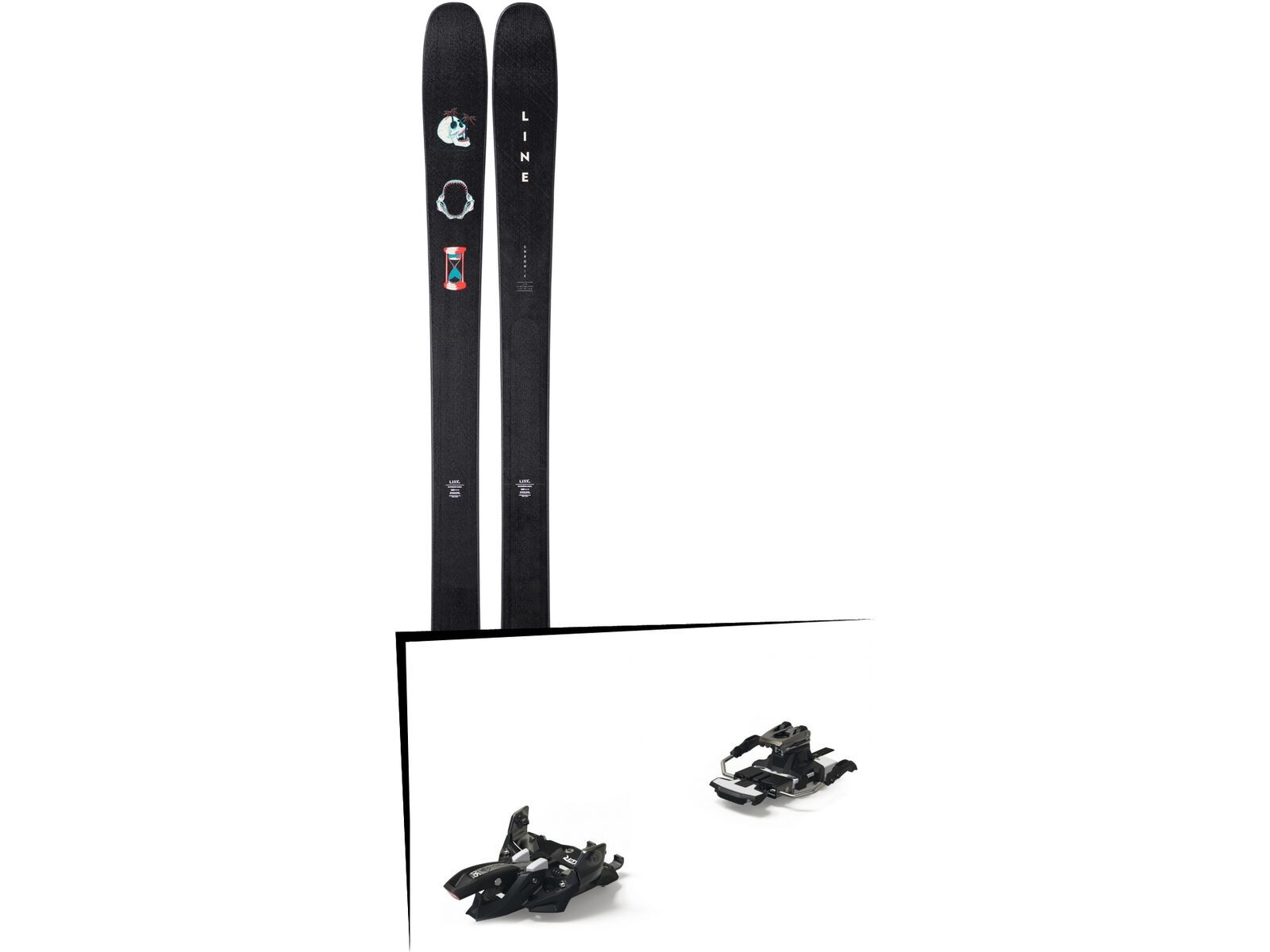 Set: Line Chronic 2019 + Marker Alpinist 12 Long Travel black/titanium | Bild 1