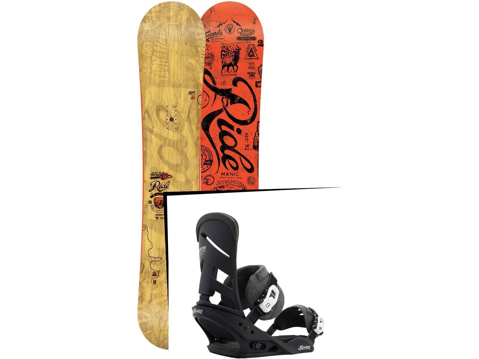 Set: Ride Manic 2015 + Burton Mission (1191275S) | Bild 1